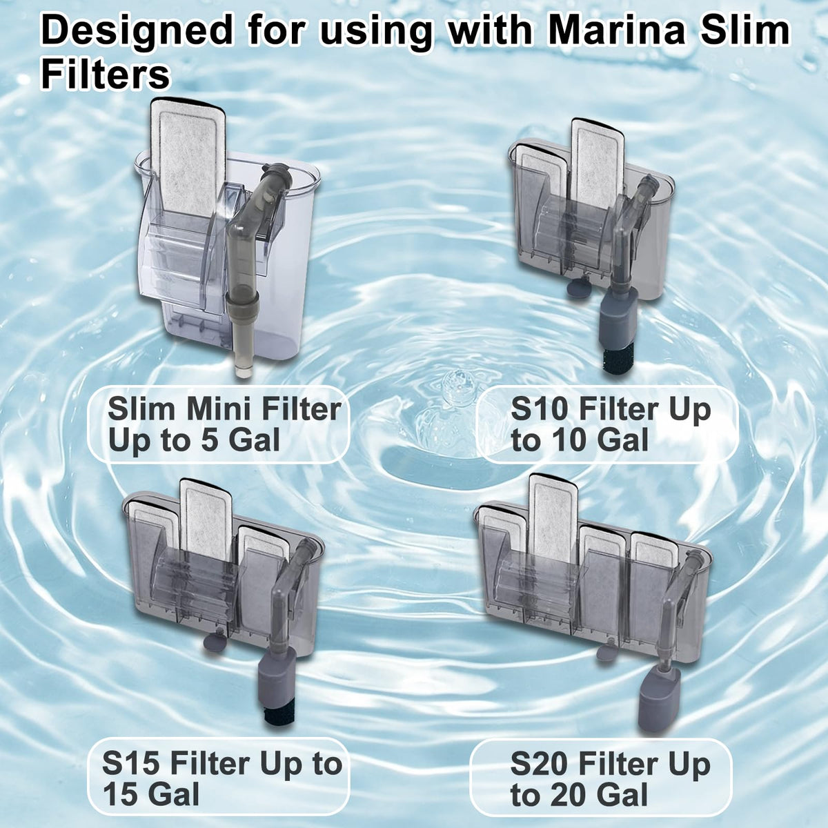Pryitier 16 Pack Filter Cartridge for Marina Slim Filter S10 - Pryitier Official Imagery - 3