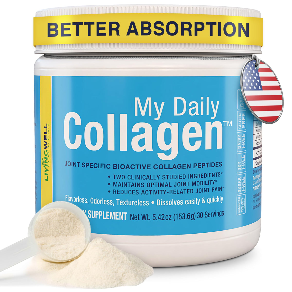 Collagen Peptides Powder Hydrolized Type 1 3 Collagen - My Daily Collagen Official Imagery - 2