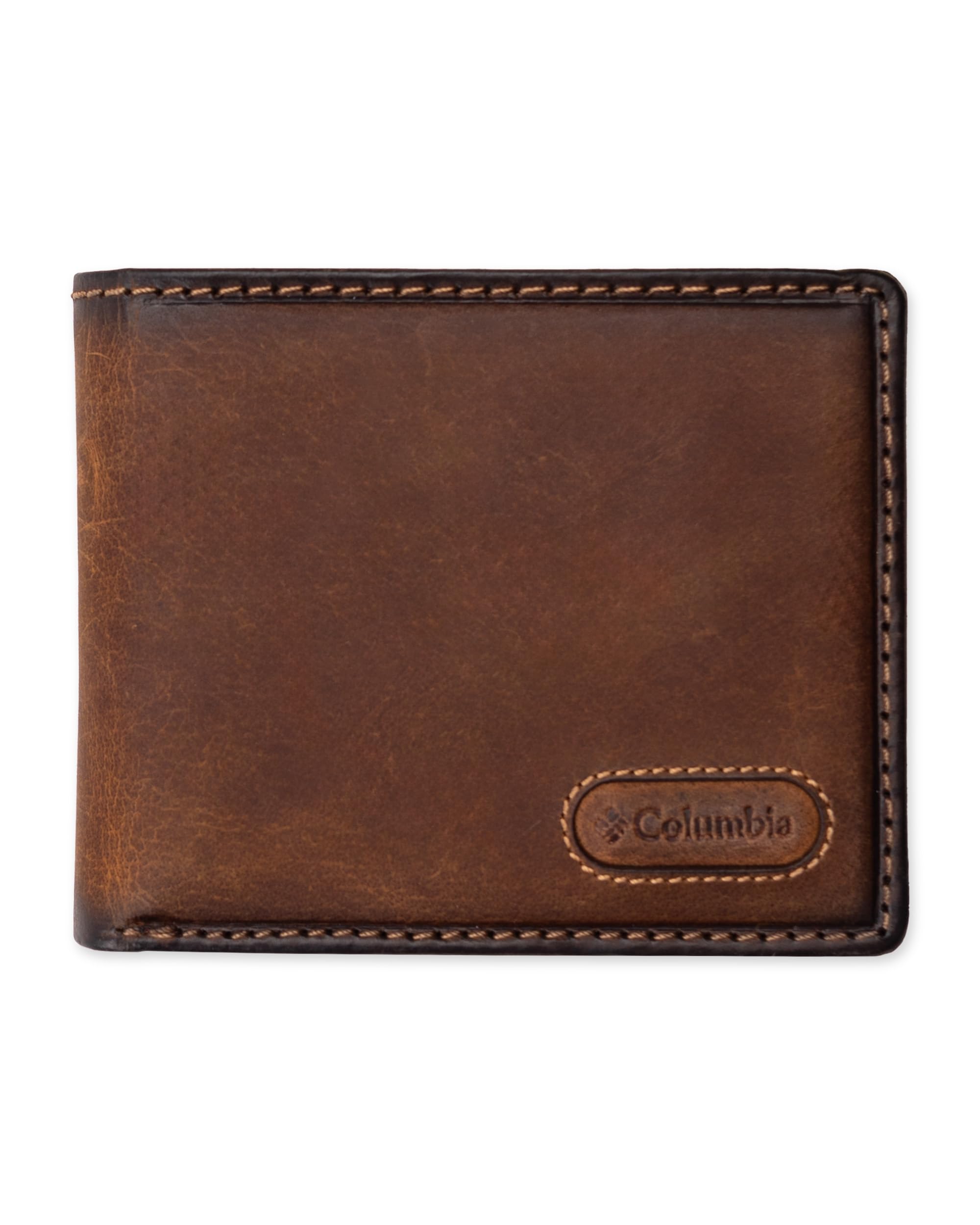 Columbia Men's RFID Slim Bifold Wallet – Tan Burnished