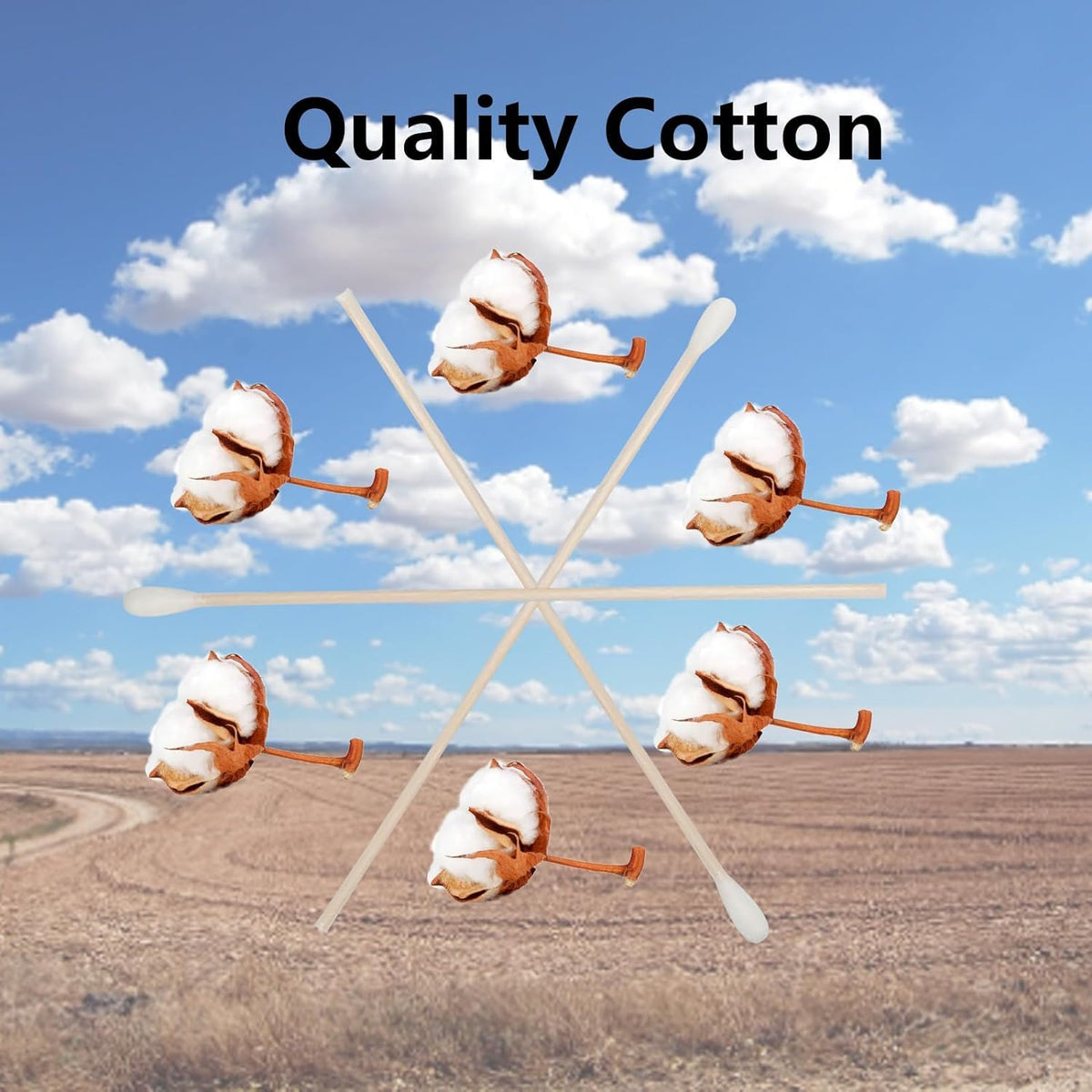 6 Inch Long Cotton Swabs with Wooden Handle 2000pcs - SUIZWMOU Official Imagery - 4