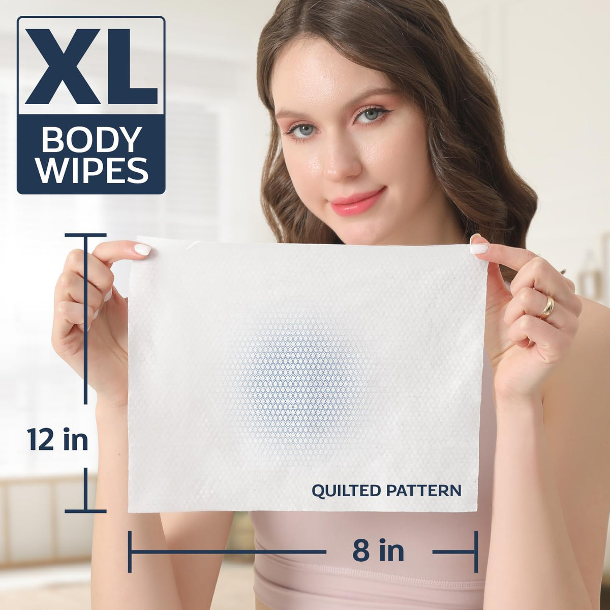 120 XL Shower Wipes Body Wipes for Adults Bathing No Rinse - REFRESHIFY Official Imagery - 3