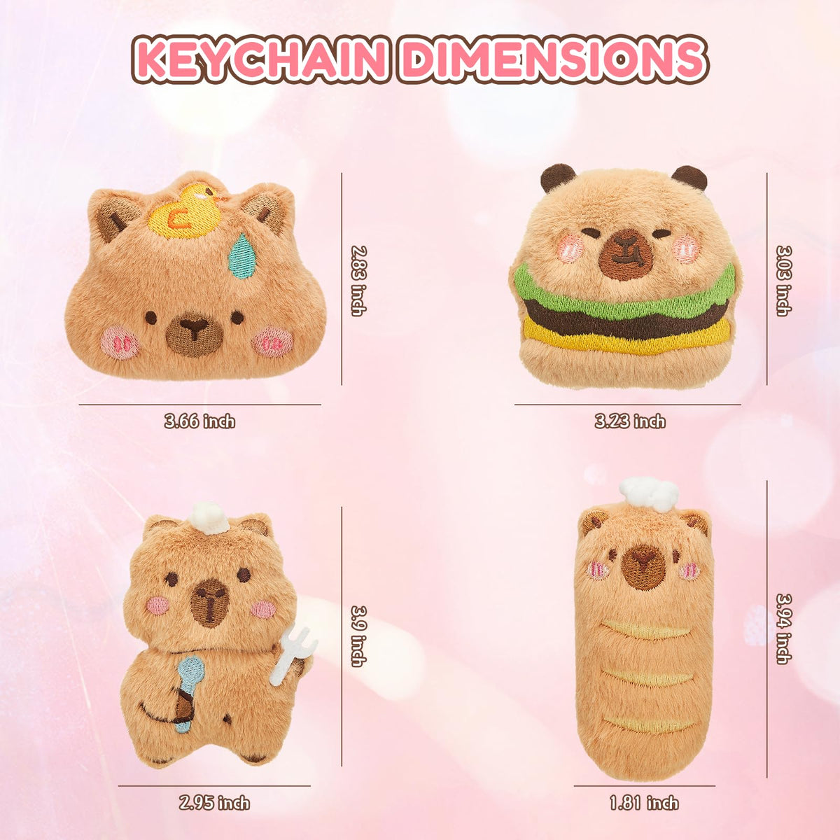 WYZOID 24PCS Kids Plush Keychains Bulk Mini Stuffed Animal - WYZOID Official Imagery - 5
