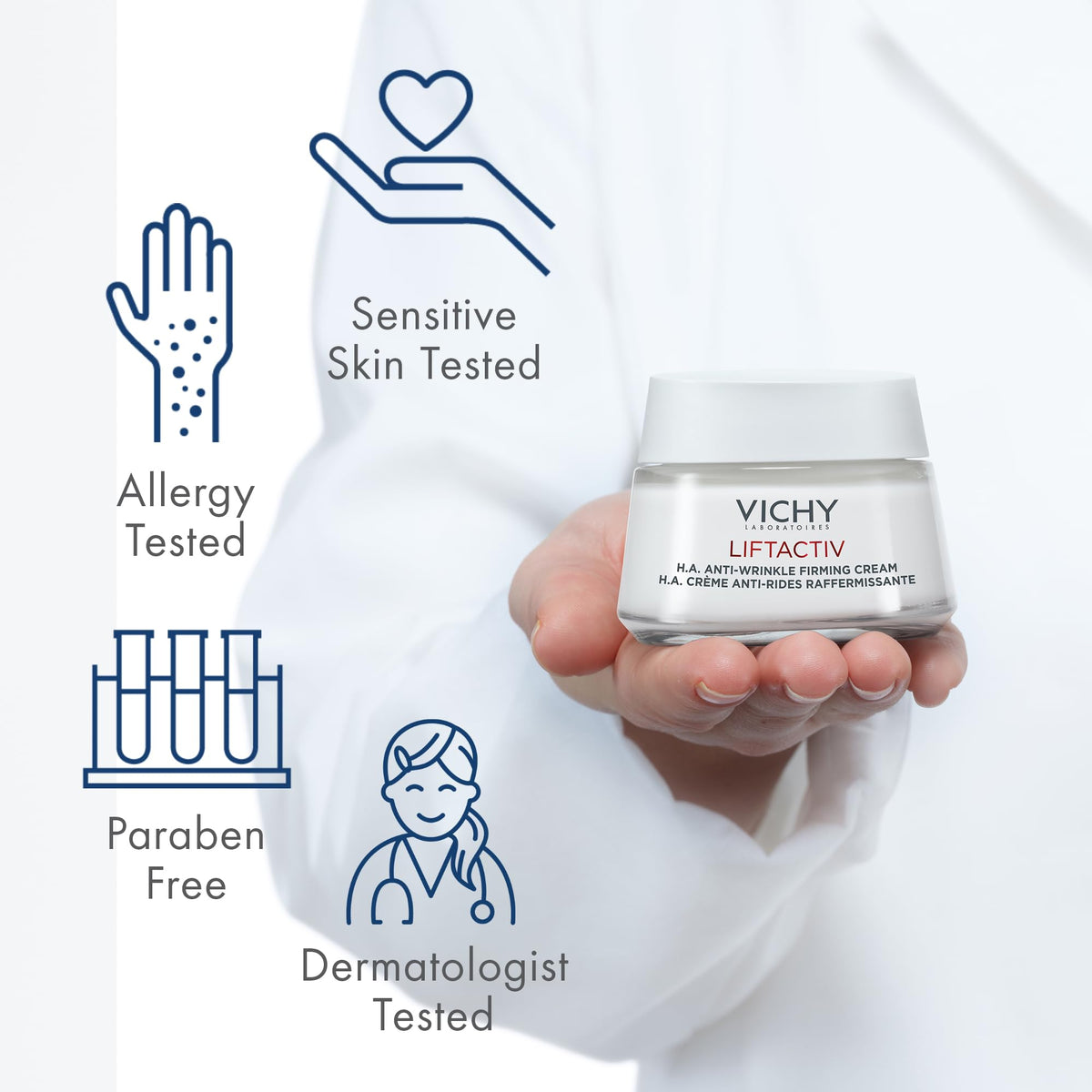 VICHY LiftActiv H A Anti Wrinkle Firming Face Cream with - Premium Selection Official Imagery - 7