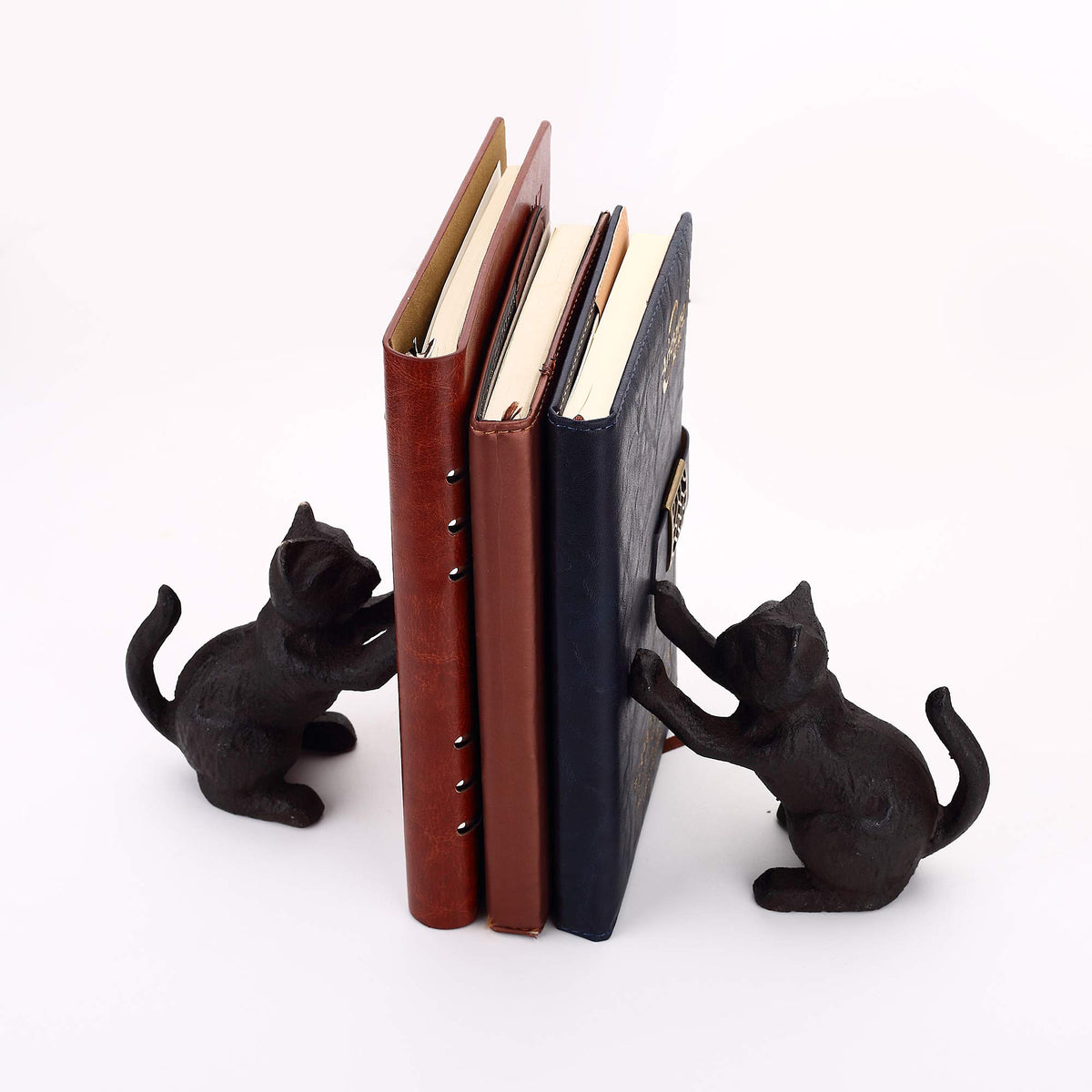 Ambipolar Cat Decorative Bookends Unique Book Ends to Hold - Ambipolar Official Imagery - 4
