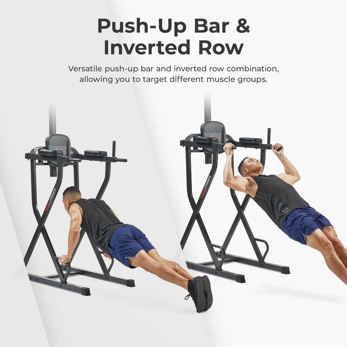 Sunny Health Fitness Power Tower and Dip Station for Home - Sunny Health & Fitness Official Imagery - 6