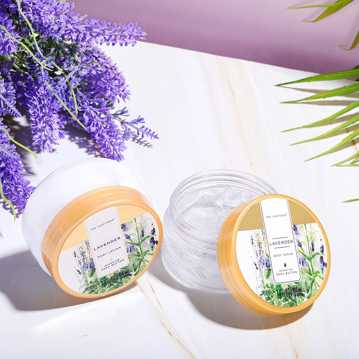 Spa Luxetique Spa Gift Baskets for Women 12 Pcs Lavender - spa luxetique Official Imagery - 5