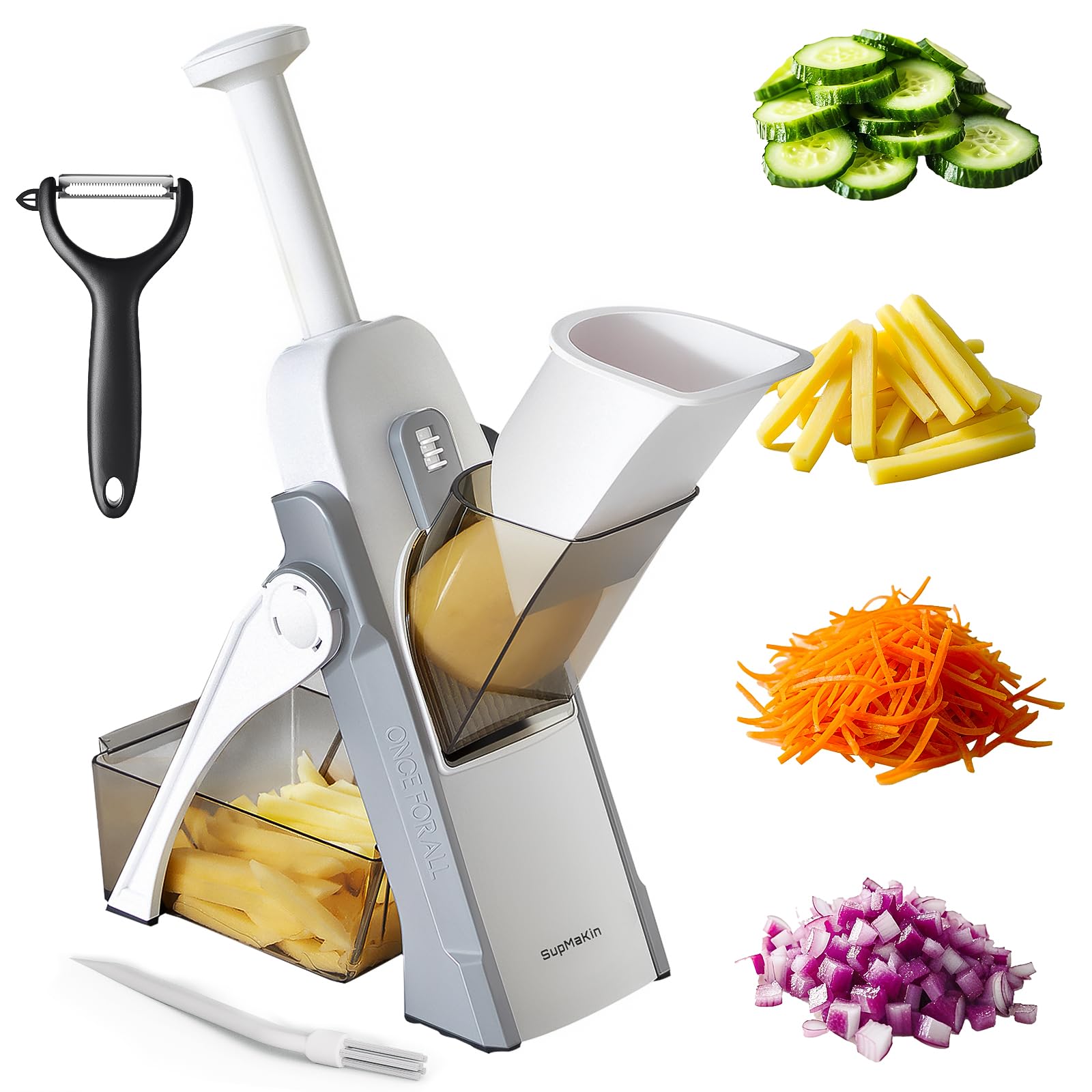 SupMaKin Safe Mandoline Slicer for Kitchen,Adjustable Potato Slic - SupMaKin Official Product View 9