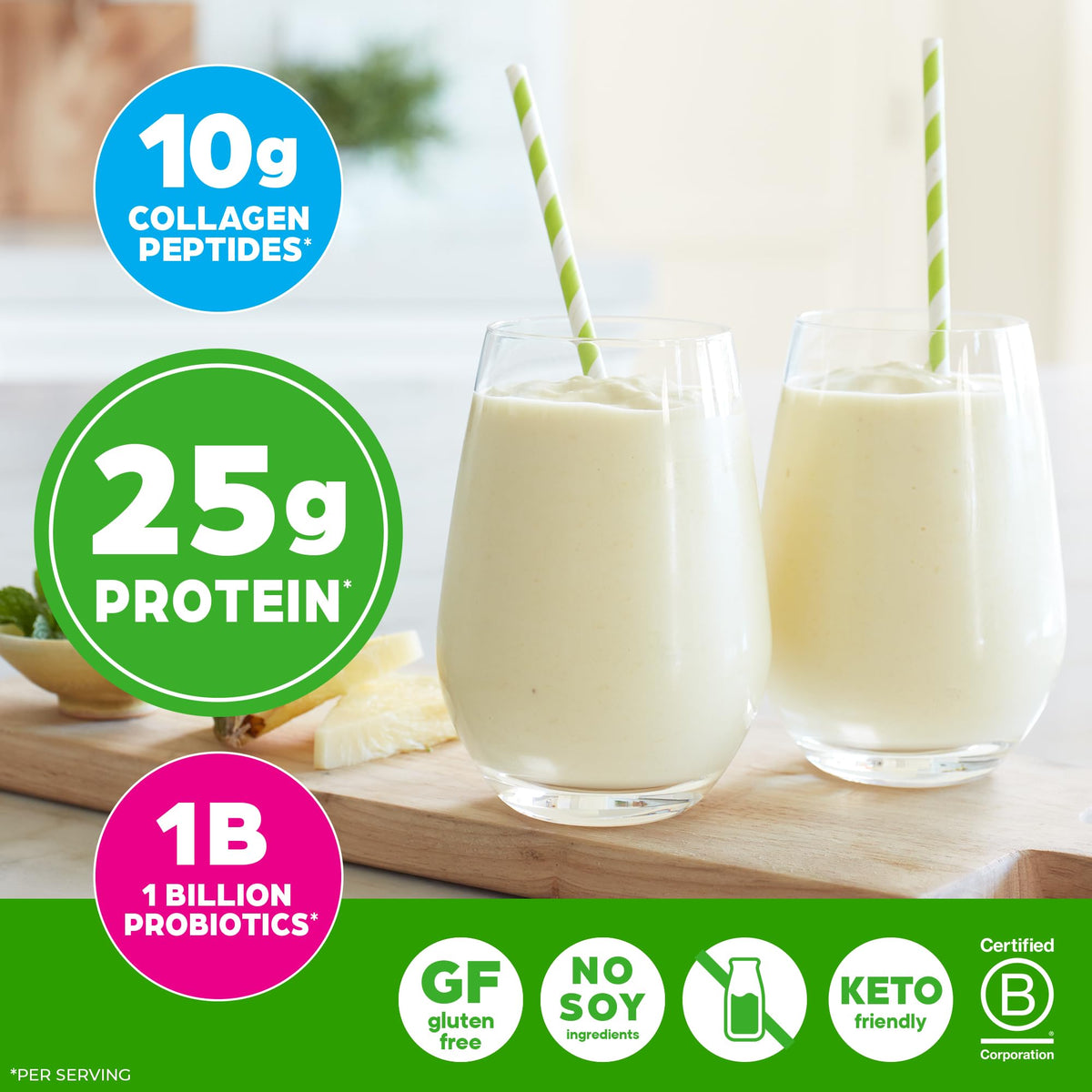 Orgain Organic 25g Protein 10g Collagen Powder Vanilla Bean - Orgain Official Imagery - 7
