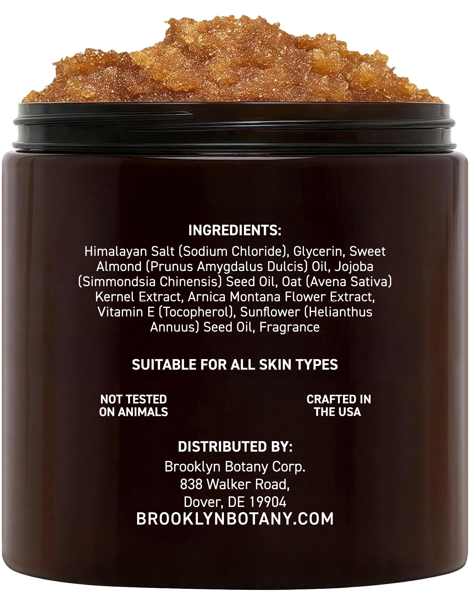 Brooklyn Botany Brown Sugar Body Scrub - Moisturizing and Exfoliating Body & Fa - Brooklyn Botany Official Product View 4