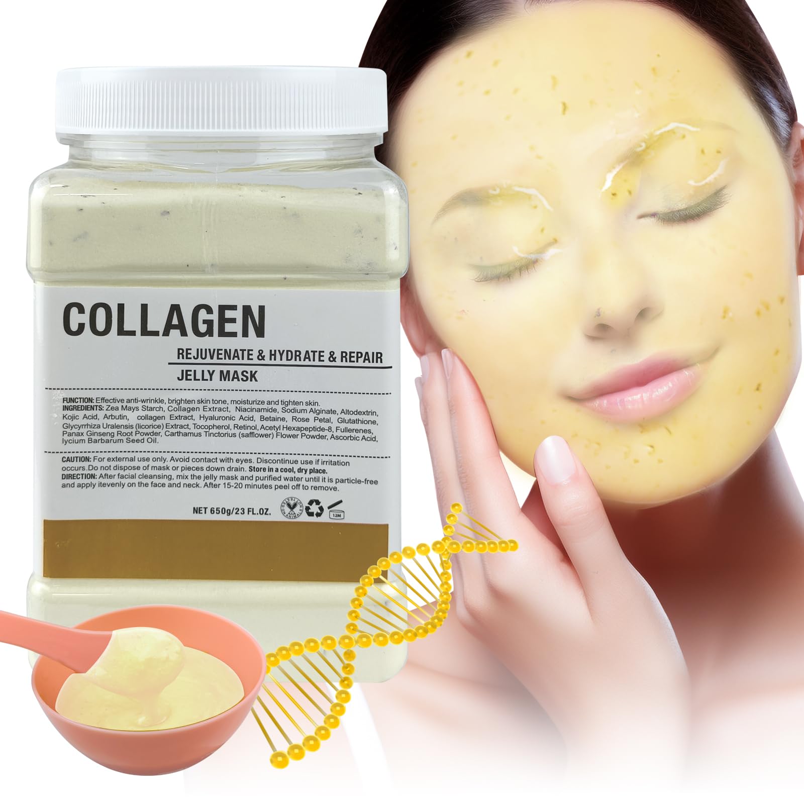 Jelly Mask for Facials Professional, Hydrating &amp; - Angeland