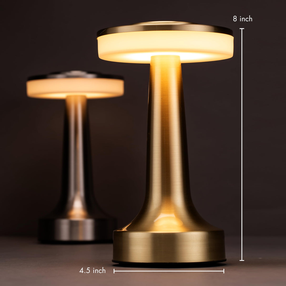 O Bright Dome Cordless Rechargeable LED Mushroom Table Lamp - O'Bright Official Imagery - 4