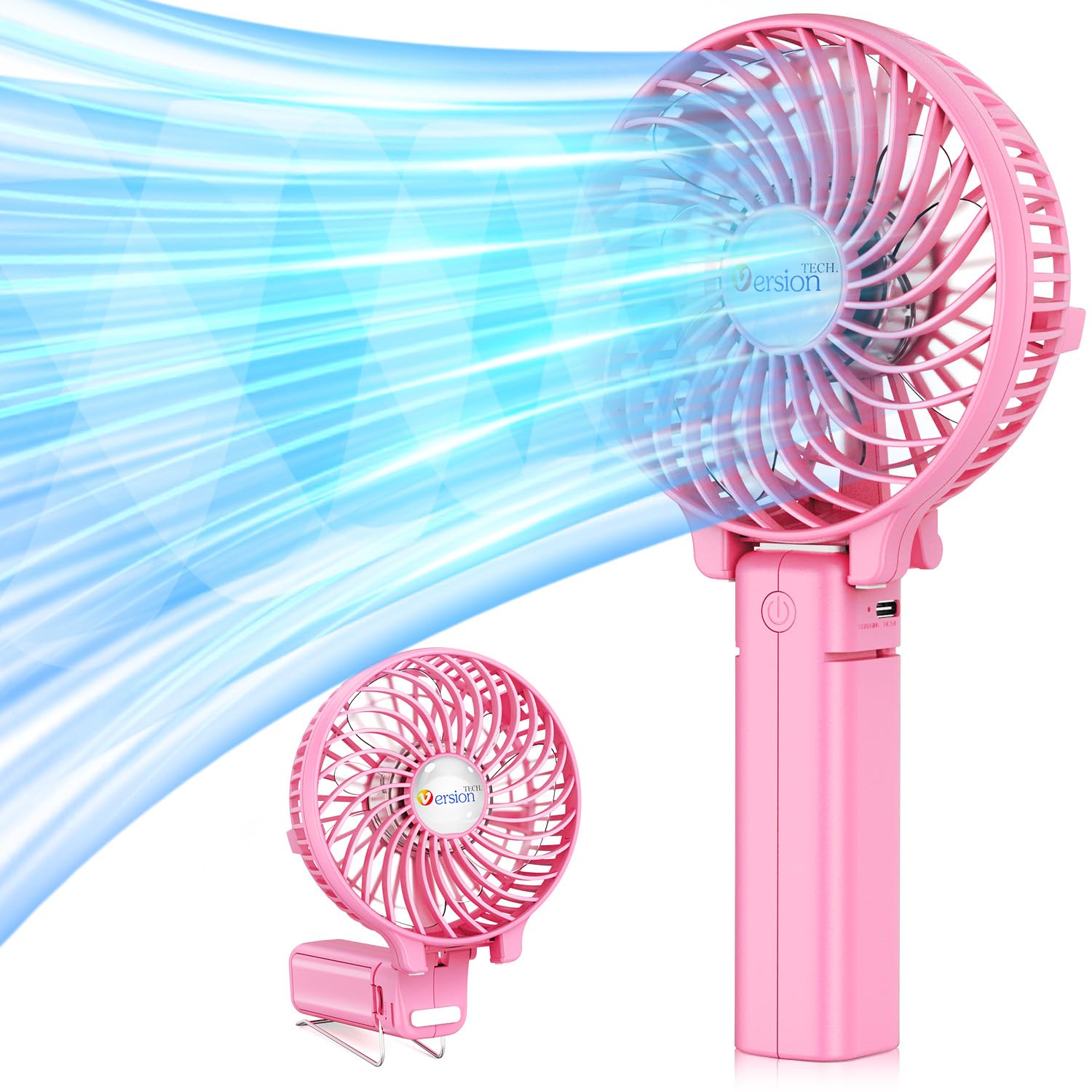 VersionTECH. Portable Handheld Fan, Powerful+Durable+180° Foldable, Mini Hand Fa - VersionTECH. Official Product View 9