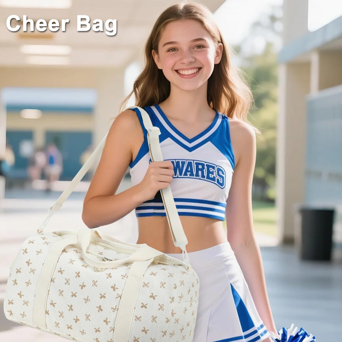 Dance Bag Gym Bag for Girls Kids Duffle Bag with Shoe Wet - LEDAOU Official Imagery - 3