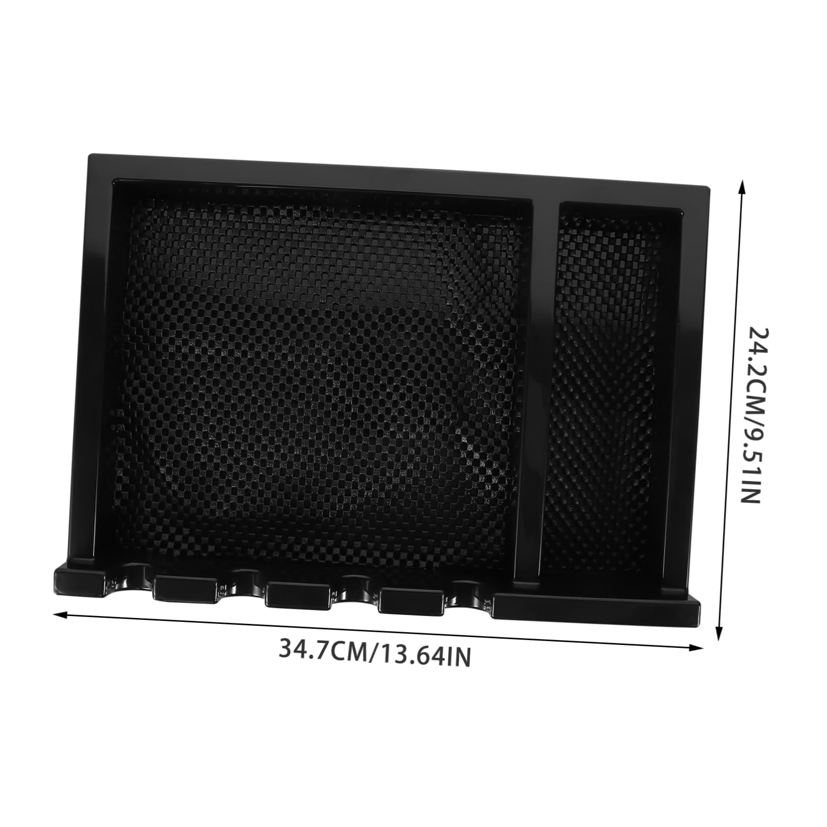 OSOLADY barber station organizer with hair trimmer rack for salon, featuring neatly arranged grooming tools and accessories.