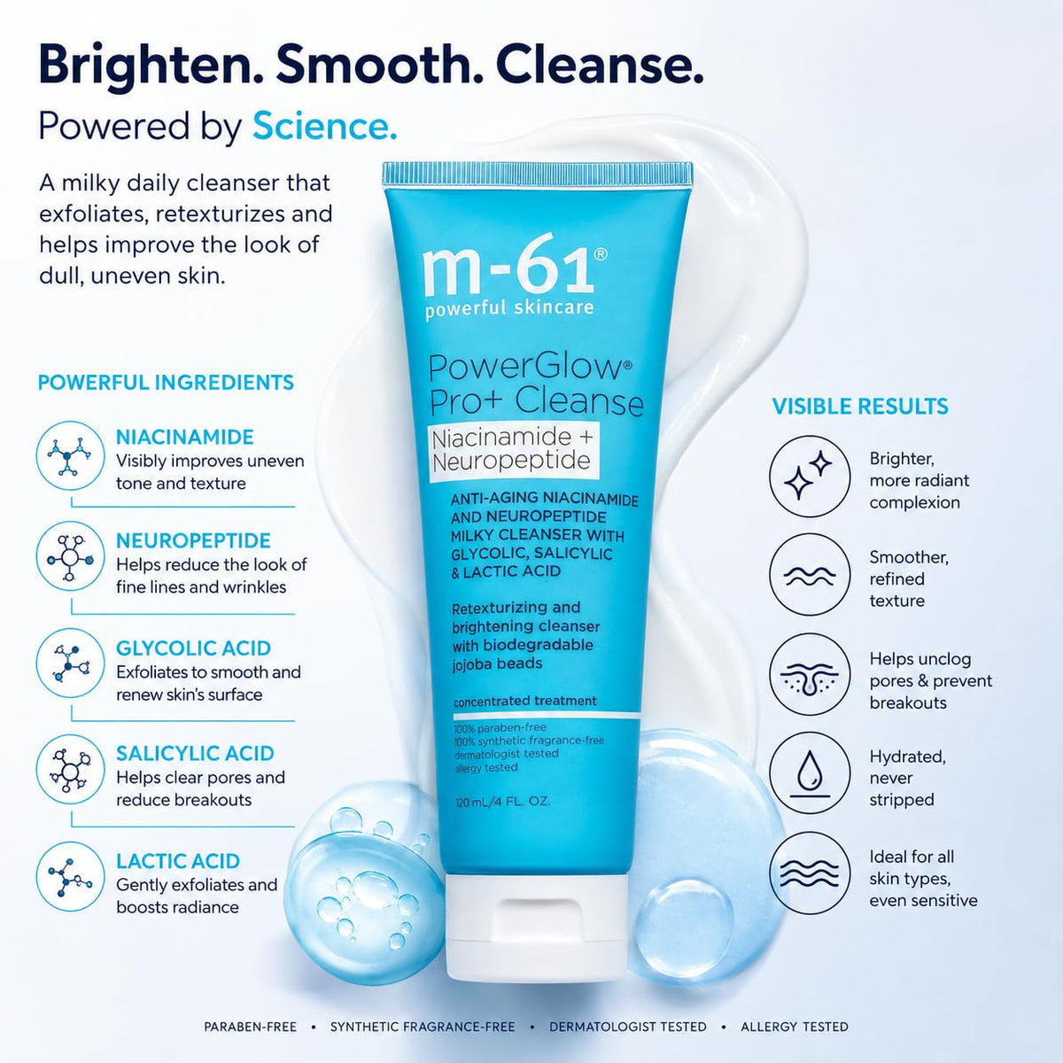 m 61 PowerGlow Pro Cleanse Deep Cleansing Exfoliating Face - Premium Selection Official Imagery - 3