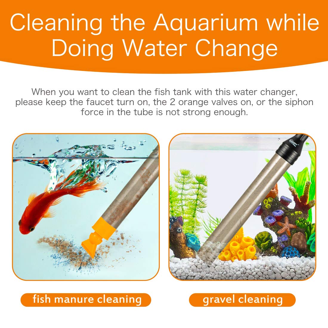 hygger Upgrade Aquarium Water Changer Kit Semi Automatic - hygger Official Imagery - 4
