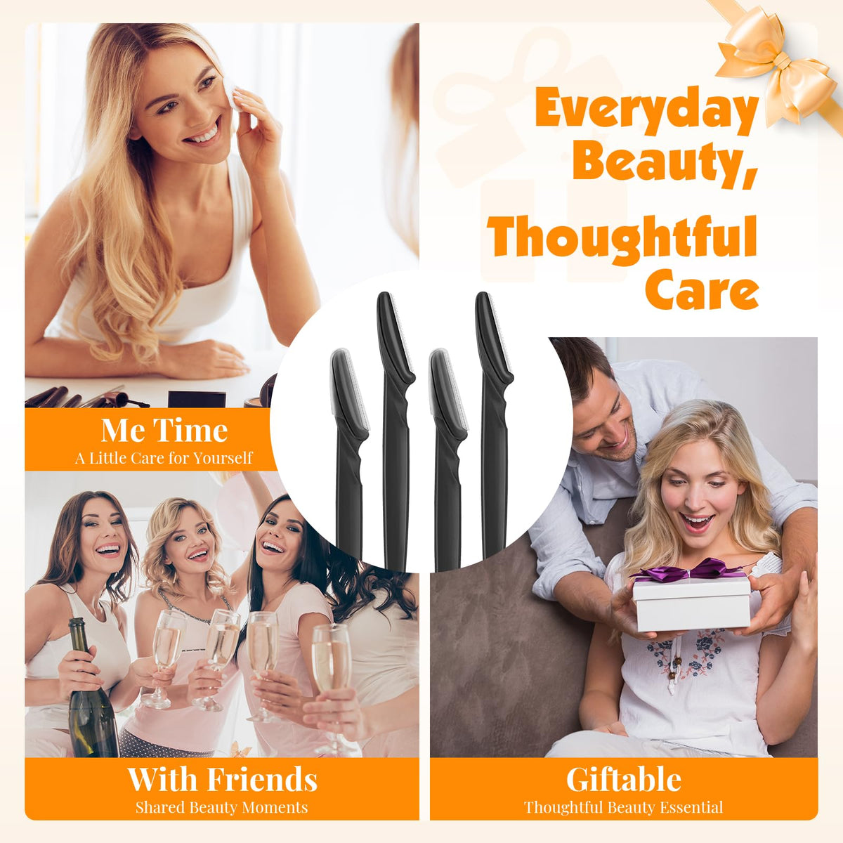 3 Pack Dermaplaning Tool Face Razors for Women 264 Count - Phyyixs Official Imagery - 6