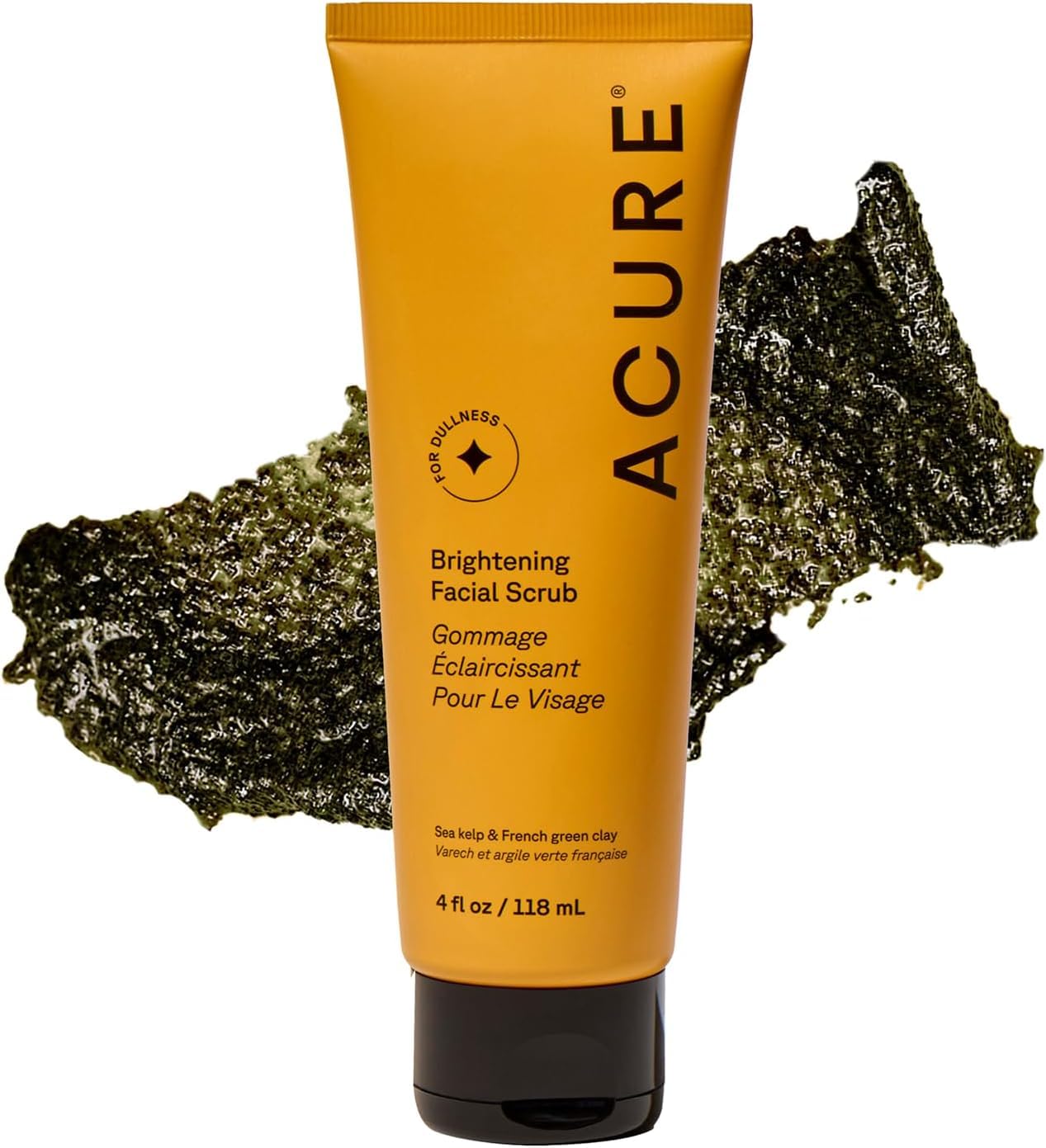 Acure Brightening Facial Scrub - Exfoliating Face Wash 4 fl oz - Acure Official Product View 2