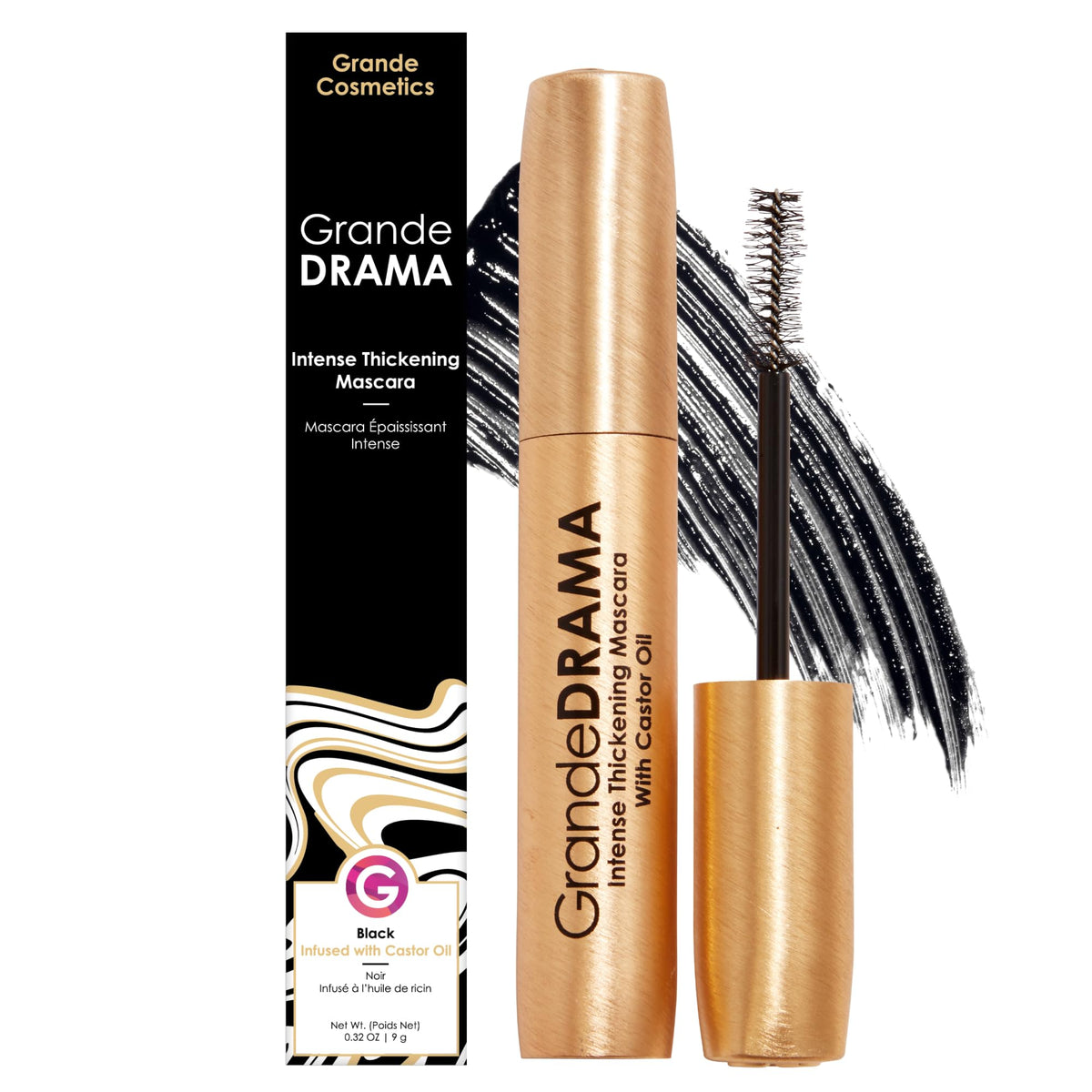 Grande Cosmetics GrandeDRAMA Intense Thickening Mascara - Premium Selection Official Imagery - 2