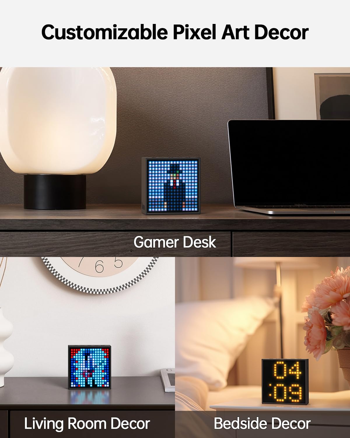 Divoom TimeBox Evo -- Pixel Art Bluetooth Speaker with 16x16 LED by Divoom - Angle View 8