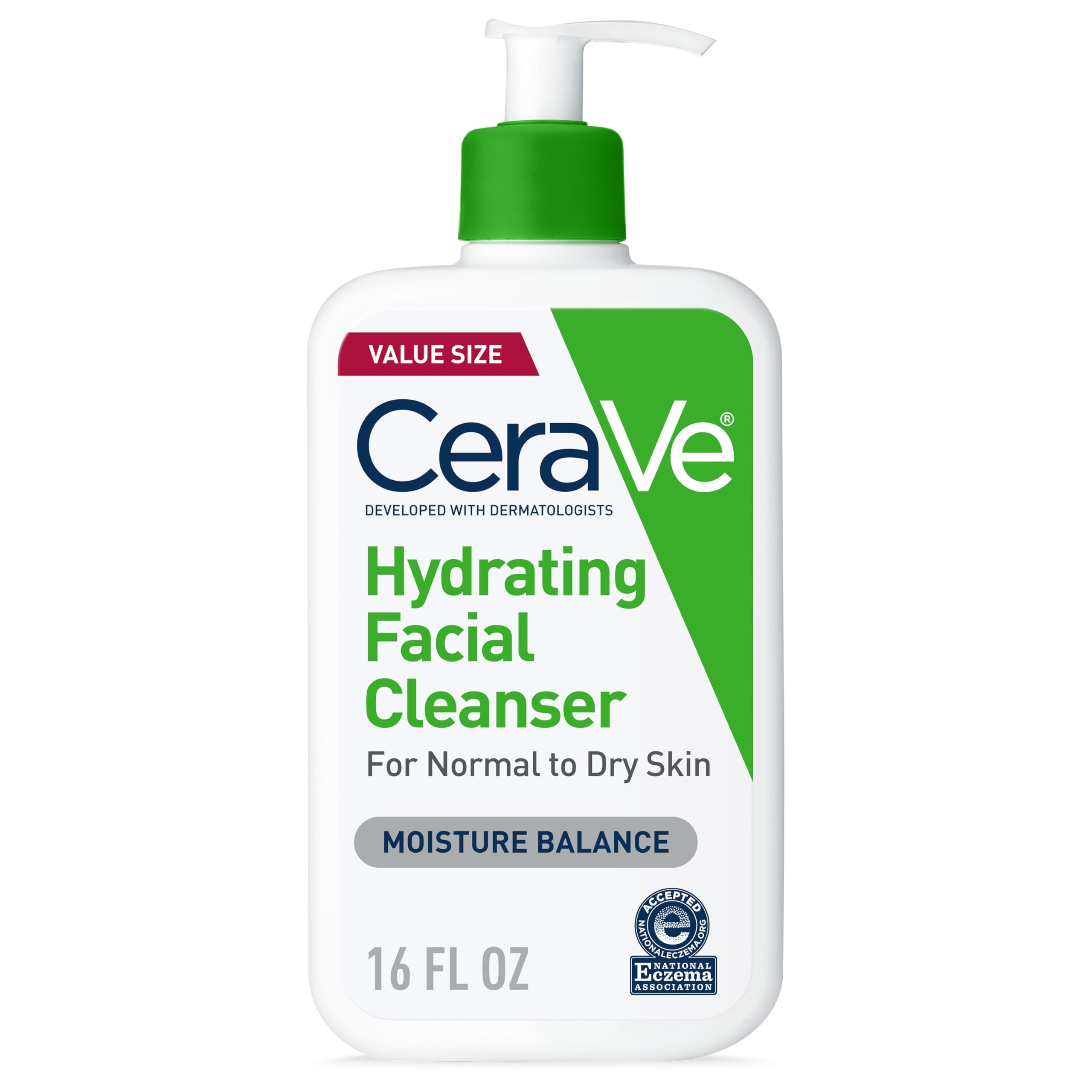 CeraVe Hydrating Cleanser with Hyaluronic Acid, Face Wash for... - CeraVe Official Product View 2
