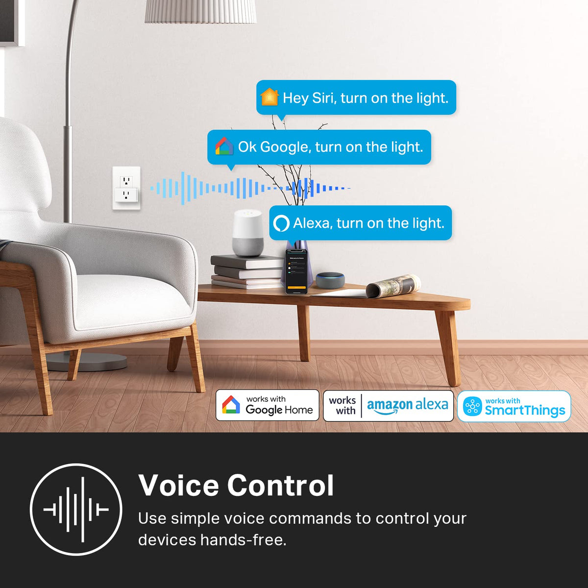 Kasa Matter Smart Plug with Energy Monitoring KP125MP2 15A - Premium Selection Official Imagery - 8