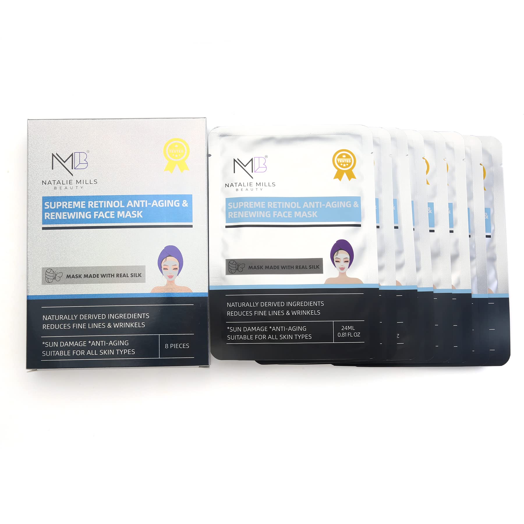Supreme Retinol, Collagen &amp; Vitamin C Anti-Aging SILK Face - Natalie Mills