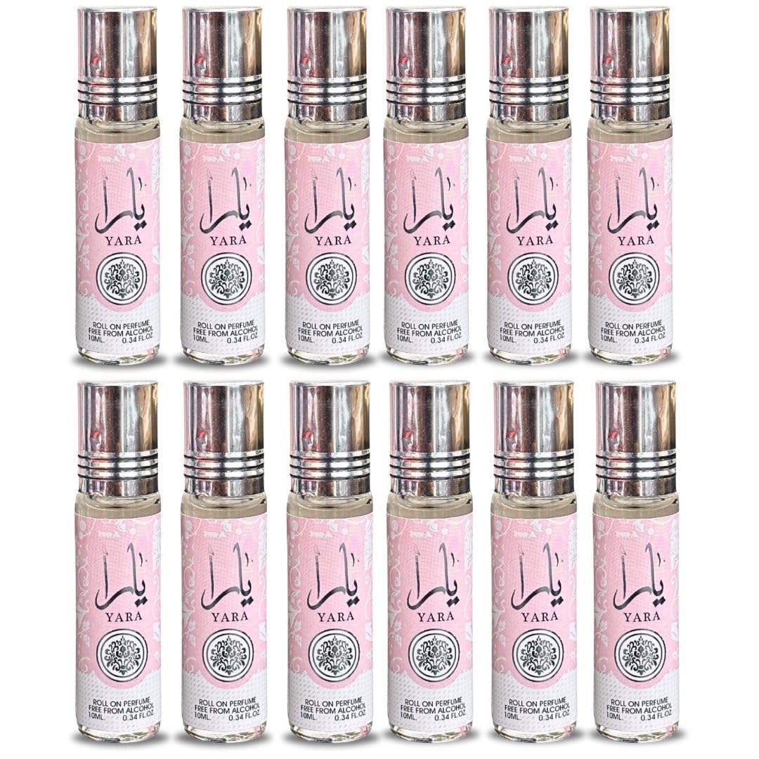 Lattafa Yara Roll-On Perfume Oil - 0.34 Fl Oz (Pack of 12) - Product Imagery