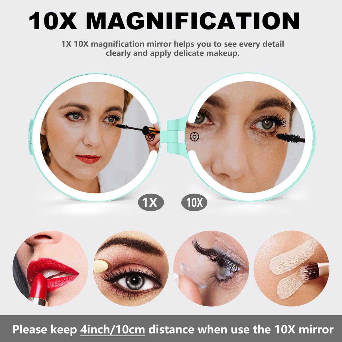 6 3 Inch Rechargeable Folding 10x Magnification Double Sided - VANRIOS Official Imagery - 4
