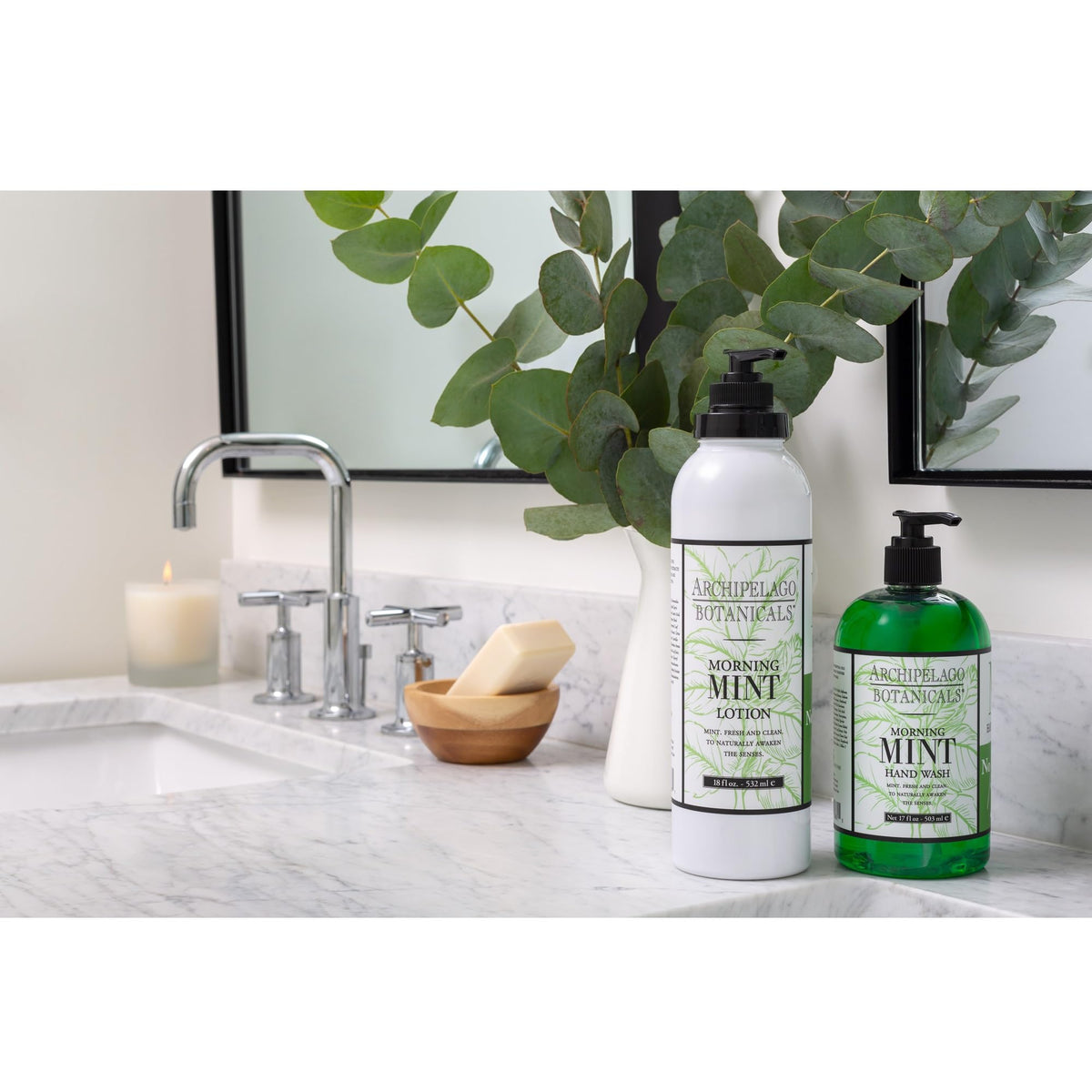 Archipelago Botanicals Morning Mint Lotion 18 oz - Archipelago Botanicals Official Imagery - 5