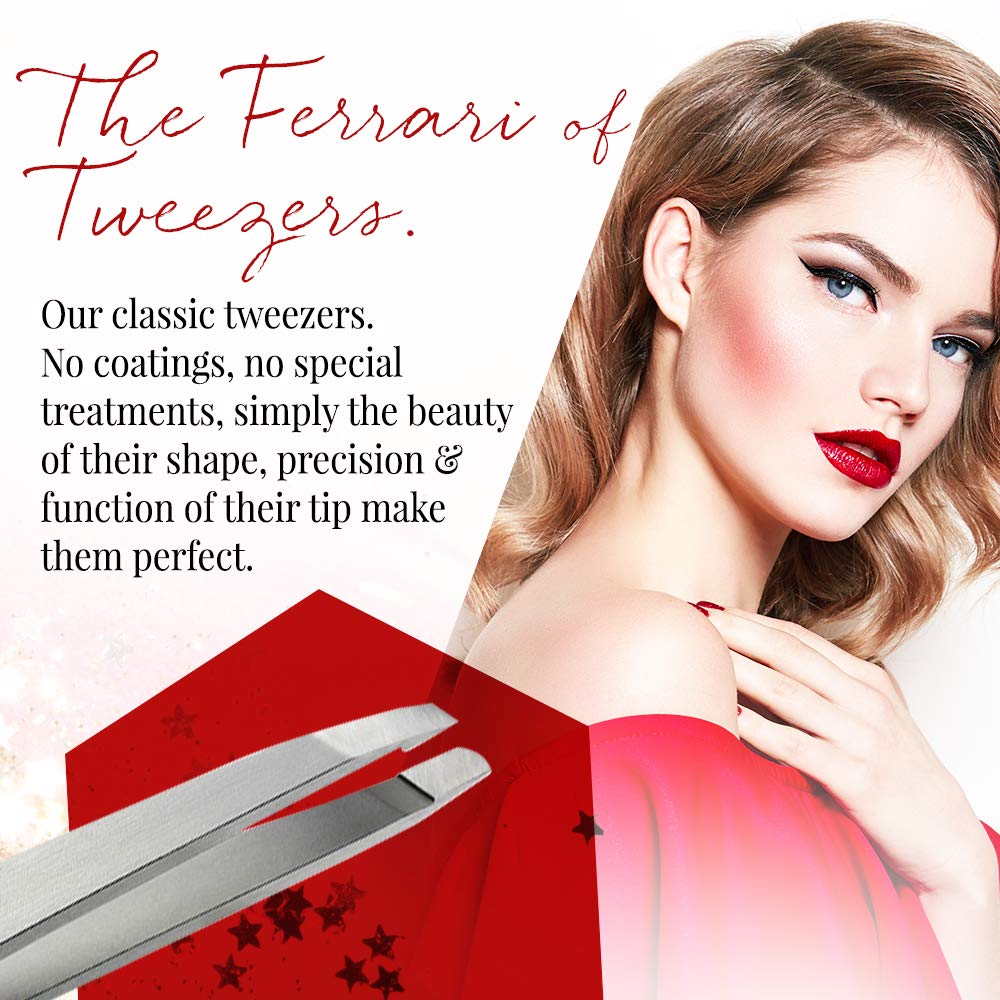 Rubis Switzerland Slanted Tip Tweezer Silver - Rubis Official Imagery - 5