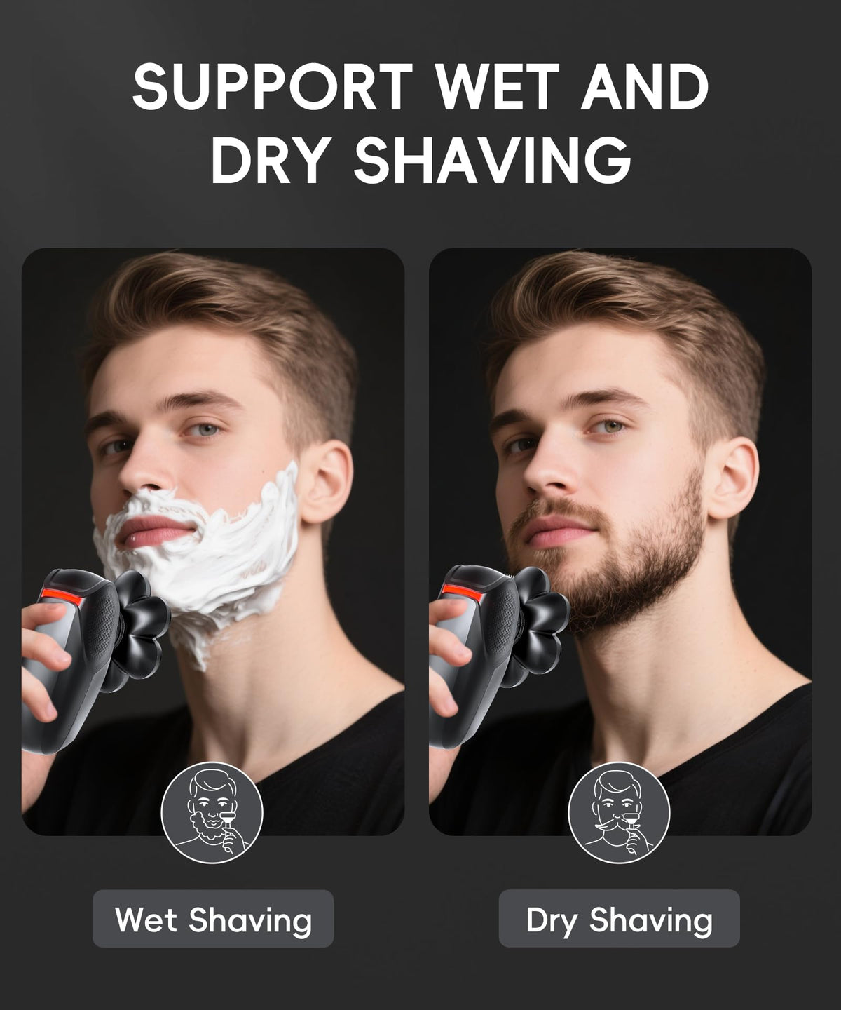Head Shavers for Bald Men 5 in 1 Men s Grooming Kit IPX8 - Arokart Official Imagery - 7