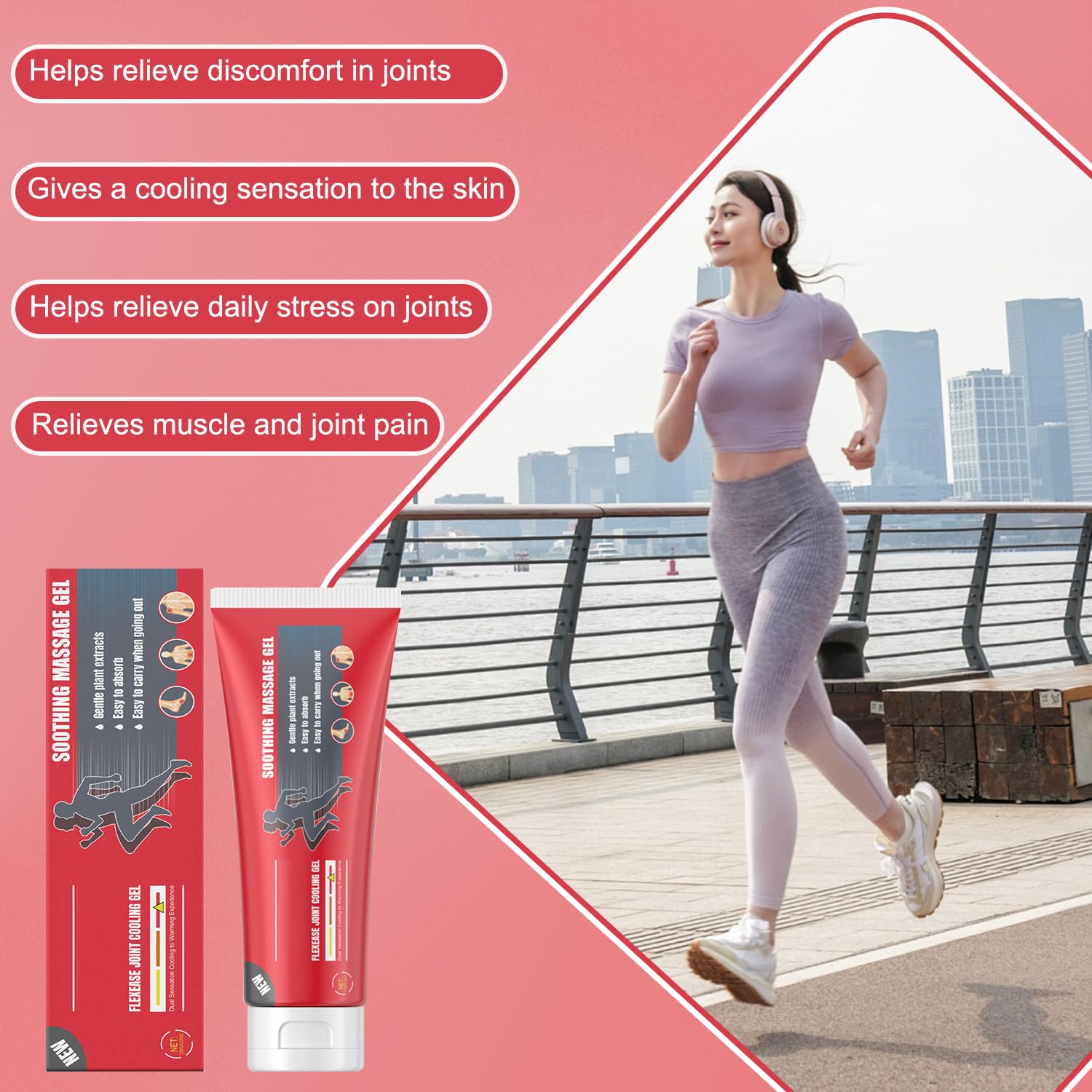 IMrawlook Joint Relief Gel, soothing muscle and joint cream, in a tube for topical relief of muscle soreness and joint discomfort.
