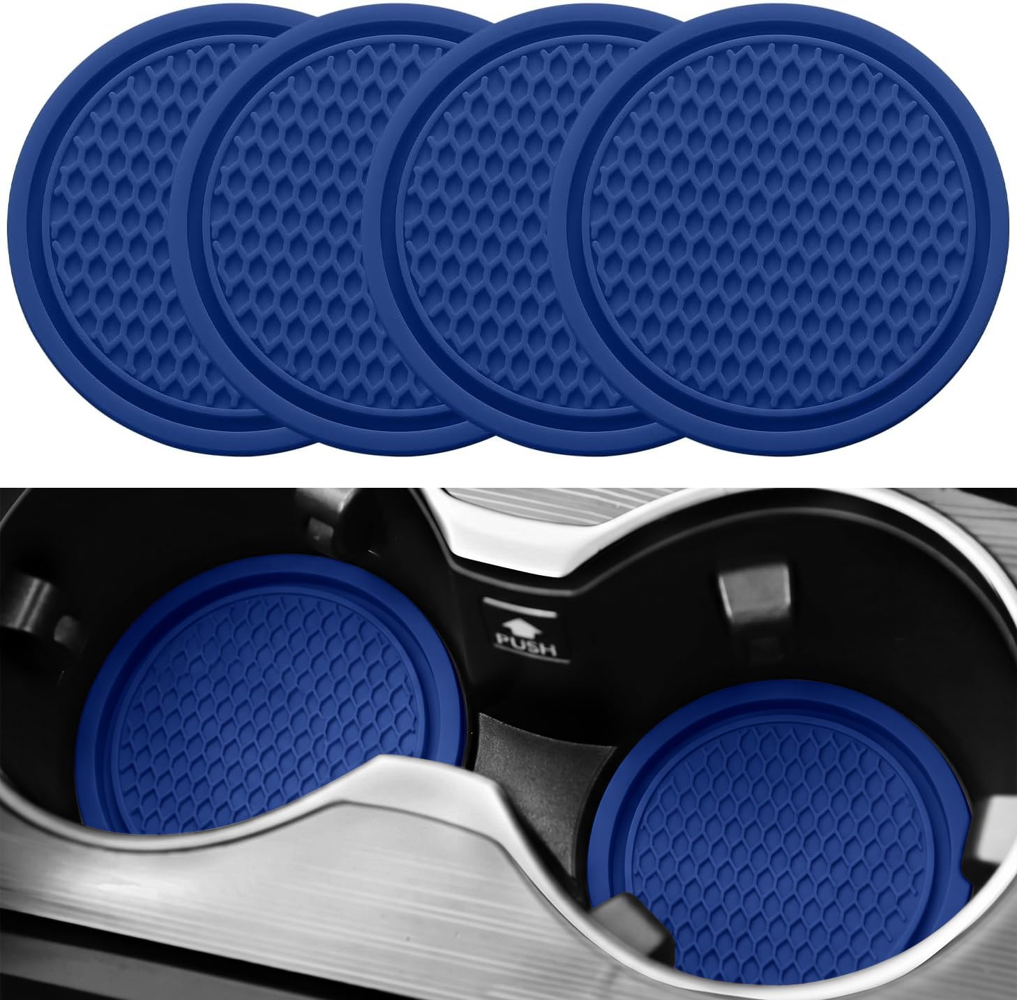 SINGARO Car Cup Coaster, 4PCS Universal Non-Slip Cup Holders Embe - SINGARO Official Product View 10