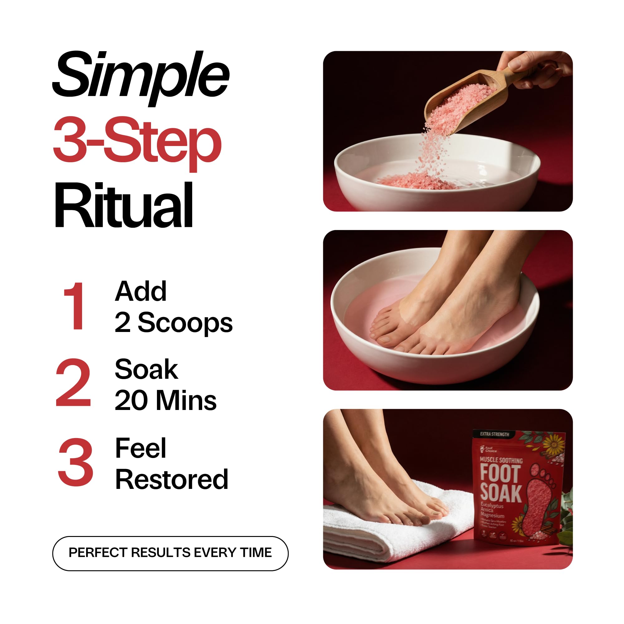 Foot Choice Epsom Salt Foot Soak – Arnica & Peppermint 1lb