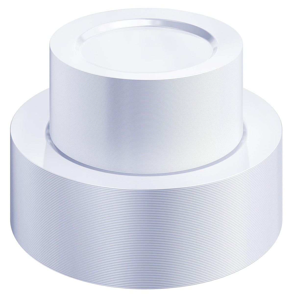 Quatish 120 Pcs Plastic Plates for Party Disposable Wedding - Quatish Official Imagery - 1