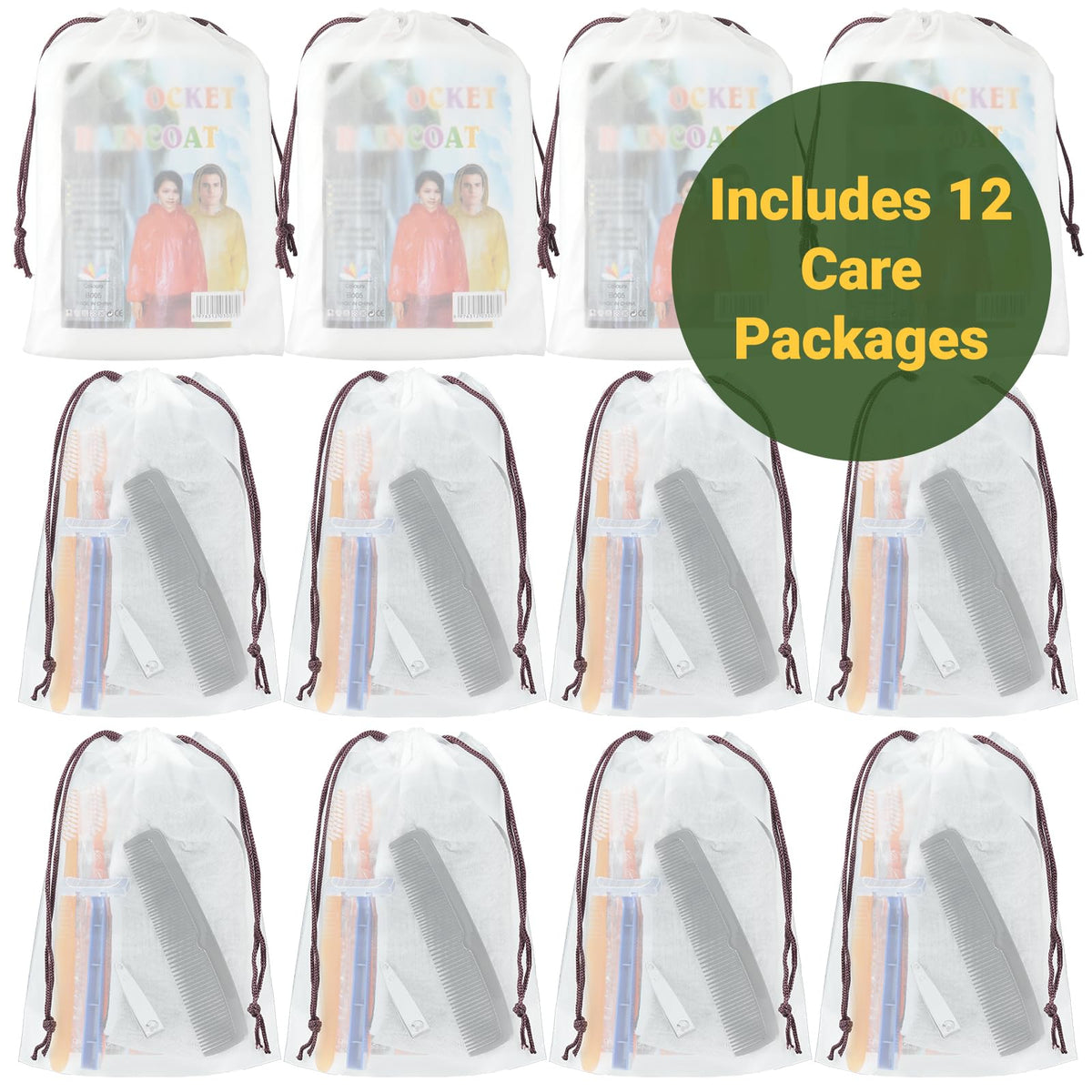 84 Pcs Homeless Care Package Supplies Bulk Hygiene Kits with - linastu Official Imagery - 8