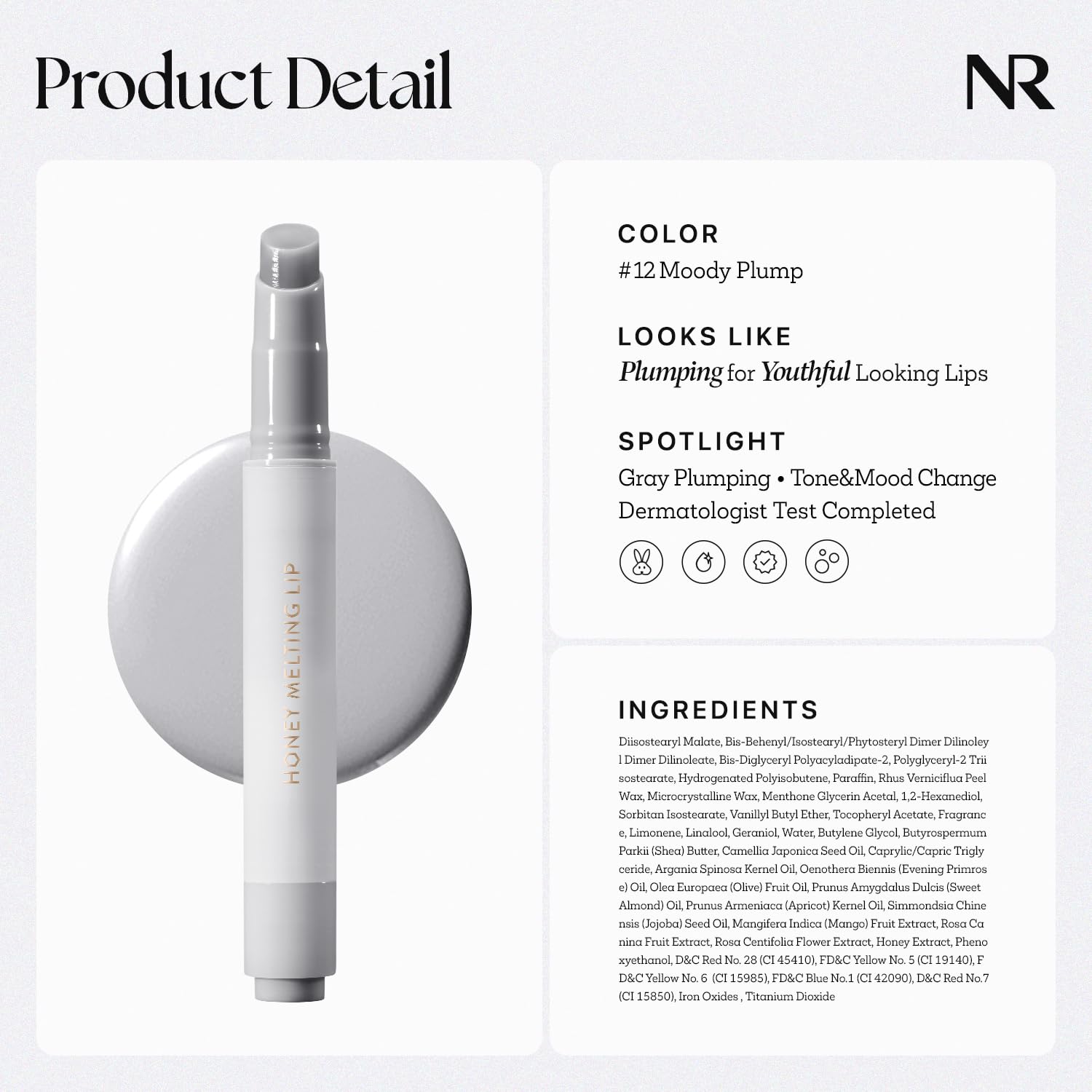 Nature Republic HONEY MELTING LIP PLUMPING   | SOFT LIP STICK Moody Pl - View 8