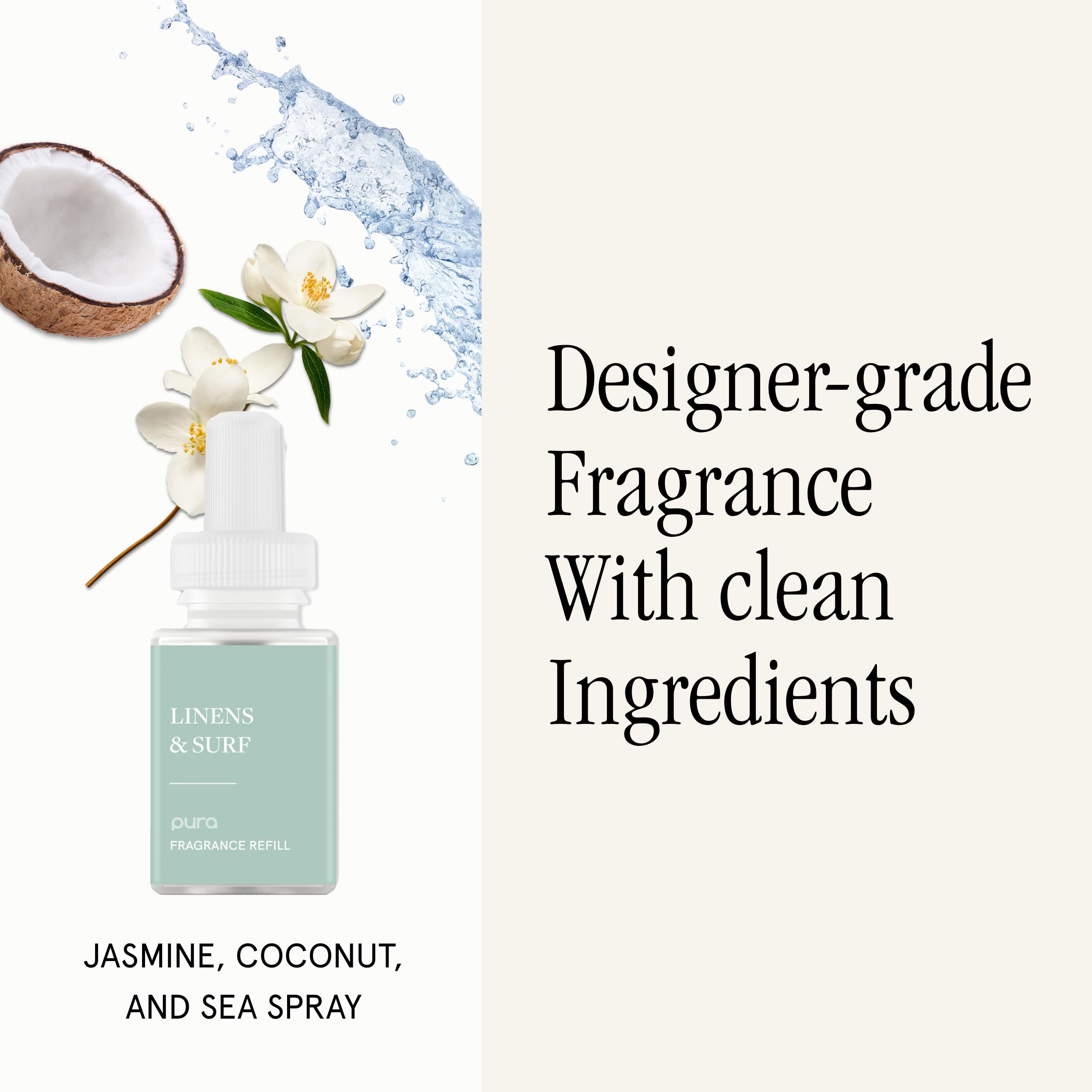 Pura Home Mini Fragrance Diffuser, Includes 1 Scent Refill, Linens & Surf - Pura Official Product View 5