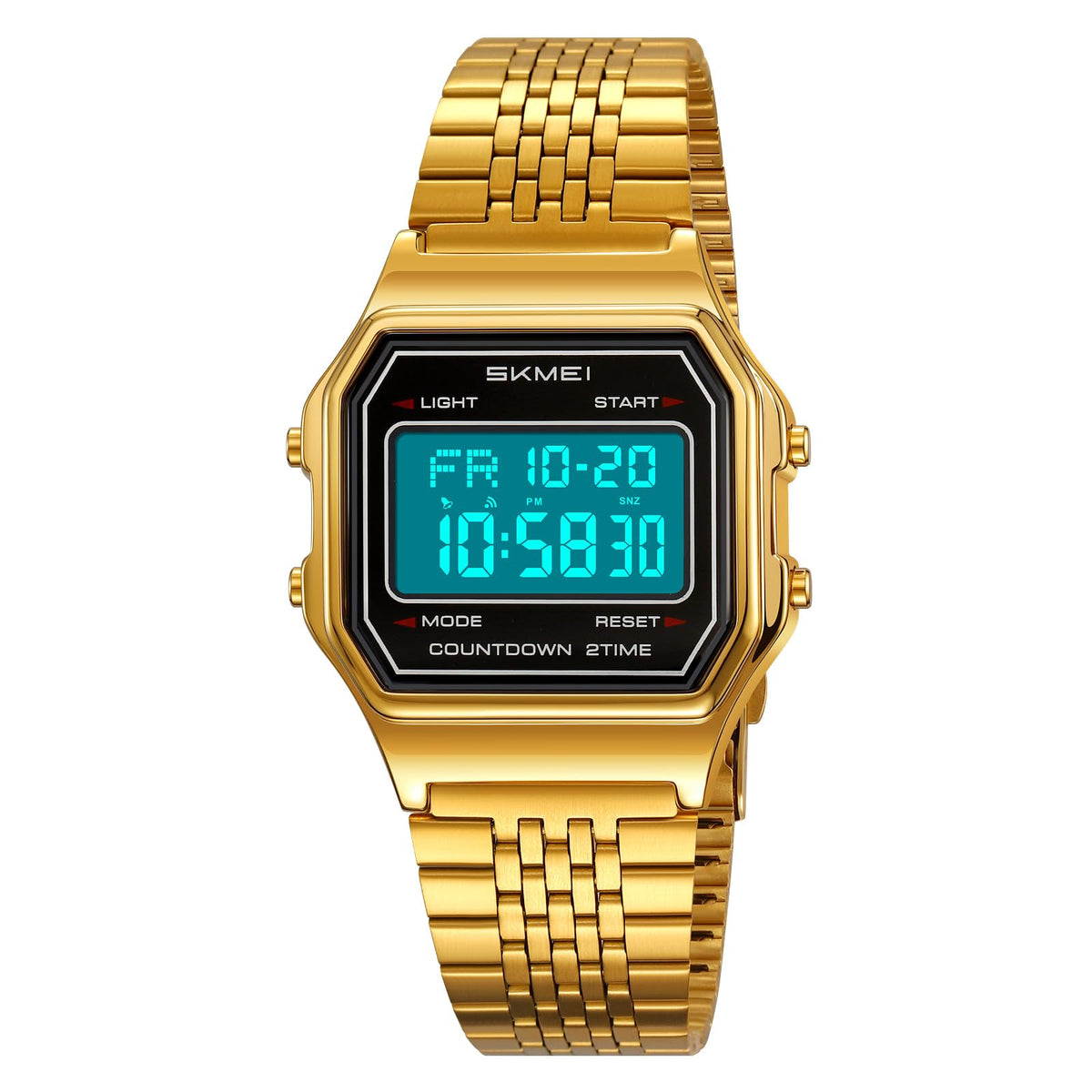 Gosasa Unisex Square Face Digital Watch Retro Y2K Stainless - Gosasa Official Imagery - 3