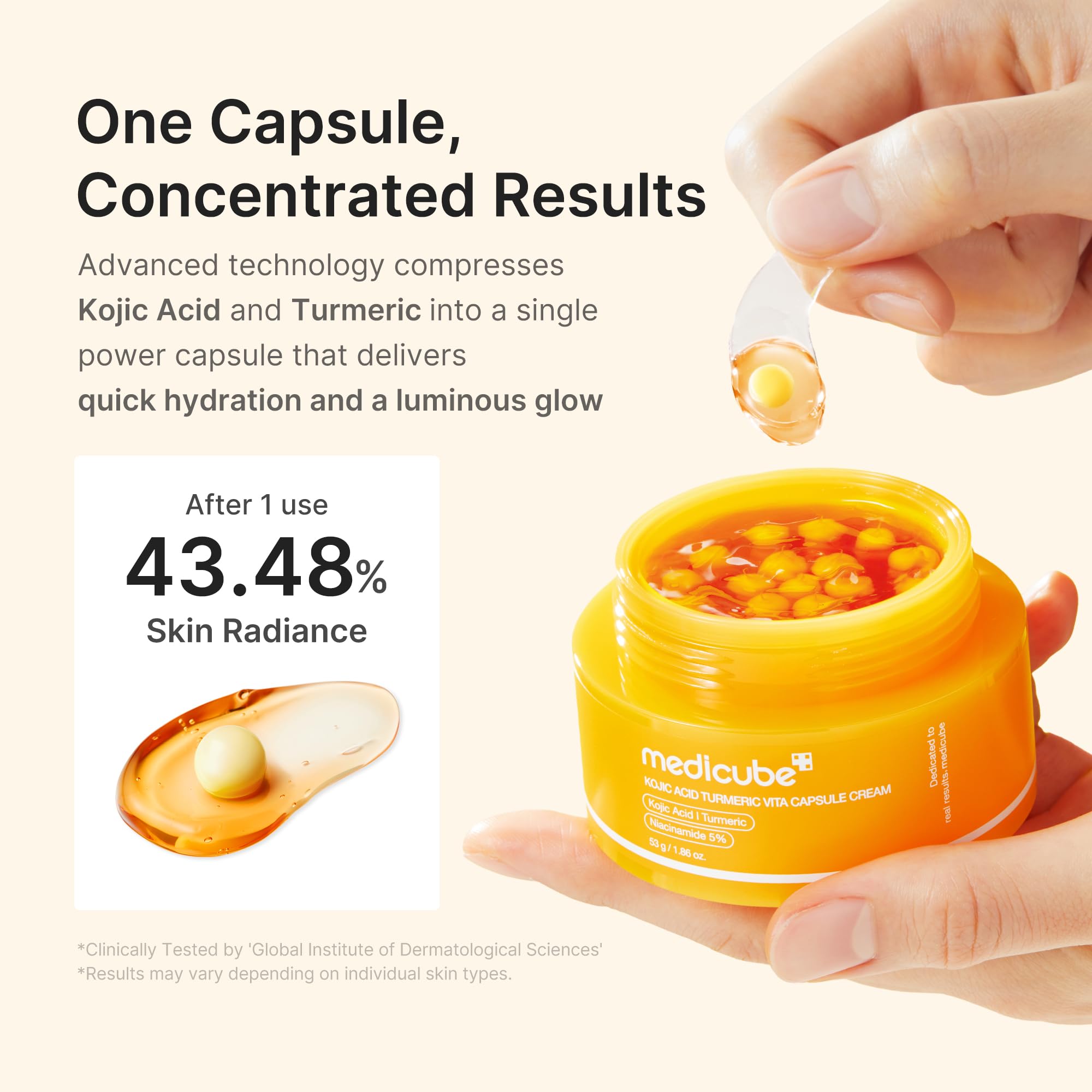 medicube Capsule Cream with Kojic Acid & Turmeric for Uneven Skin Tone - View 7