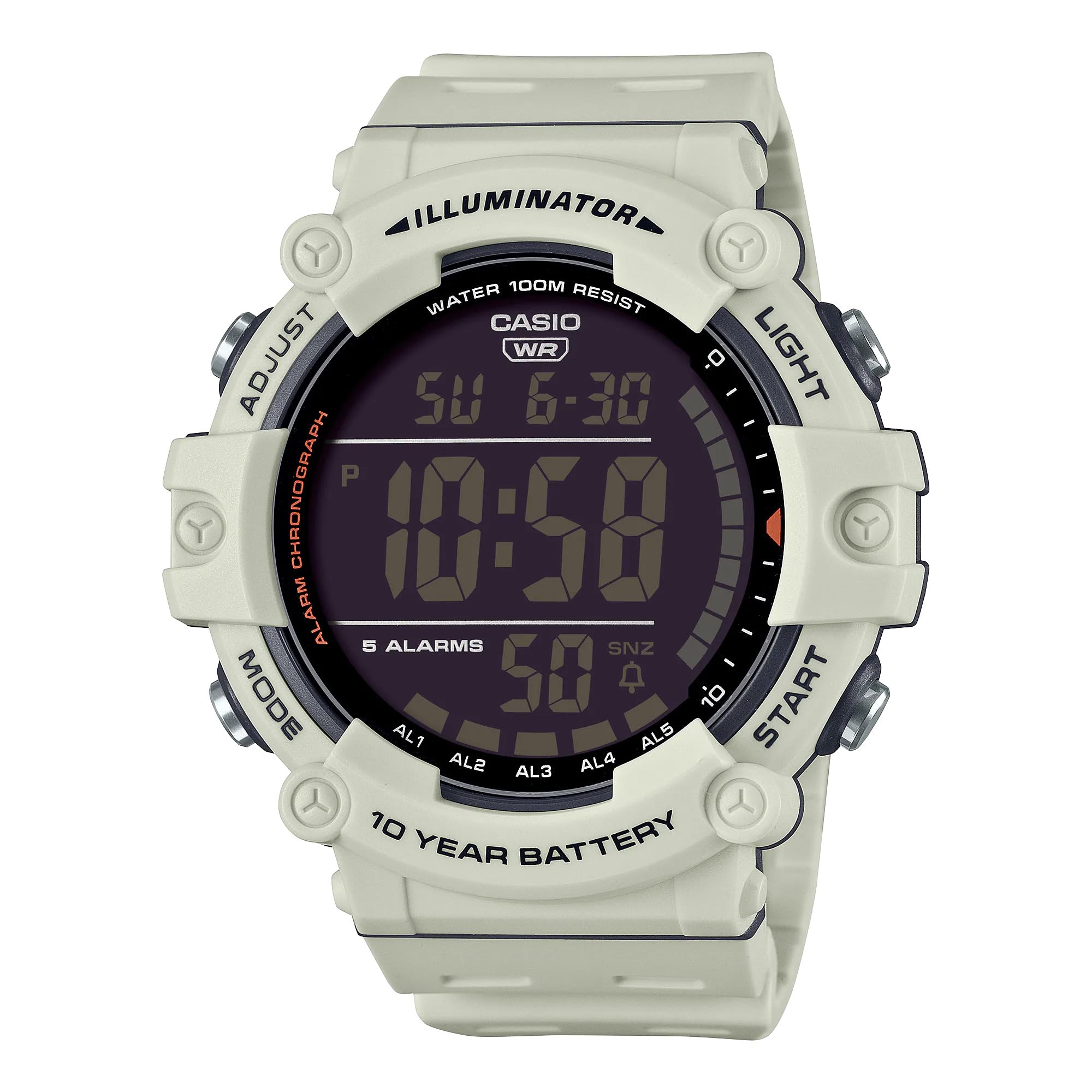 Casio Illuminator AE1500WH Series | 10-Year Battery | LED Backlight | - View 4