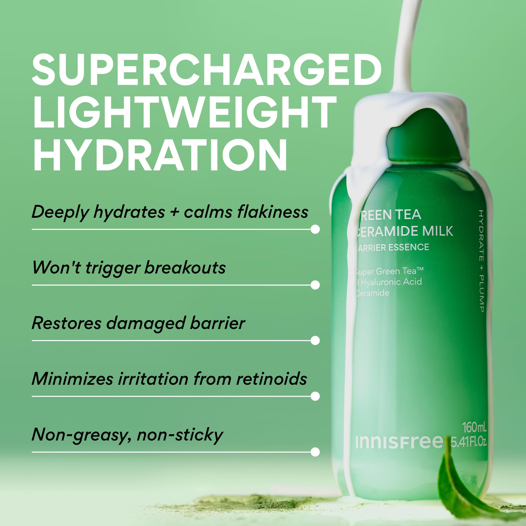 Elefair Tech innisfree Green Tea Ceramide Milk - Hydrating & Lightweight Korean - Elefair Tech Official Product View 4