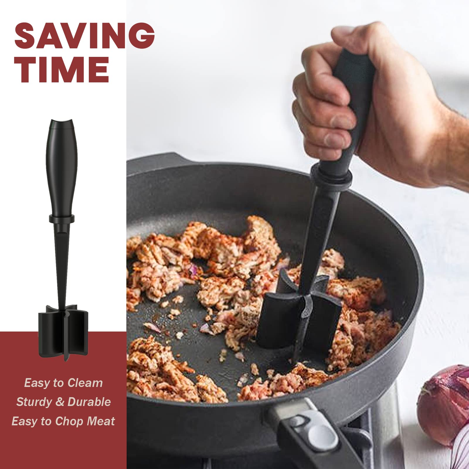 PGYARD Meat Chopper Hamburger Grinder, Kitchen Smasher for Ground by PGYARD - Angle View 5
