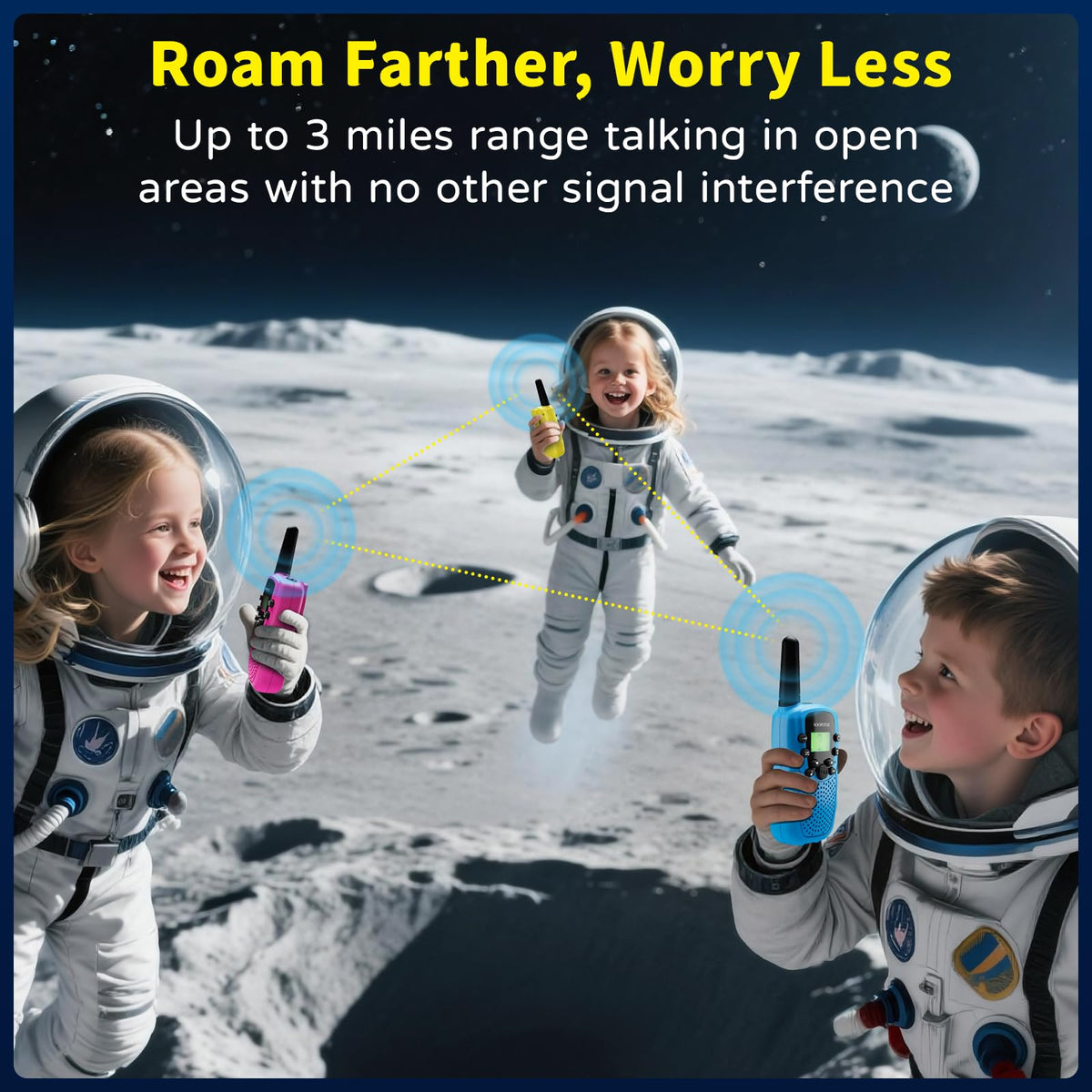 Rechargeable Walkie Talkies for Kids Games Gifts Toys for - Soopotay Official Imagery - 5