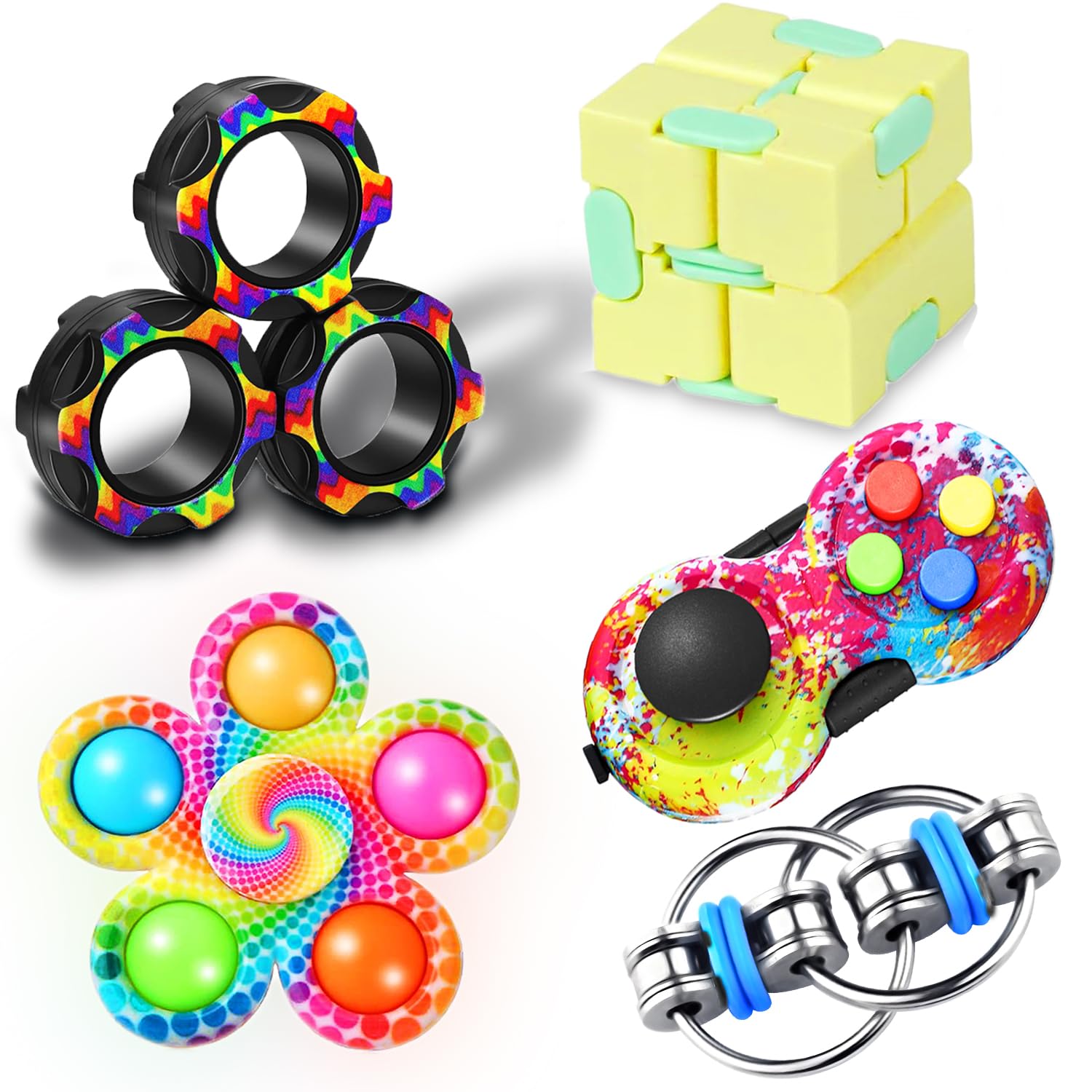 Dr.Kbder 5PC Fidget Toys Adults Set Fidgets for Classroom Must Ha by Dr.Kbder - Angle View 10