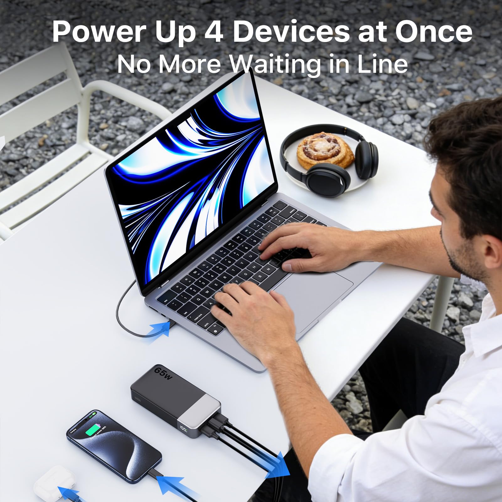 NOBIS 20000mAh Portable Charger 65W Power Bank Fast Charging - NOBIS Official Imagery - 5