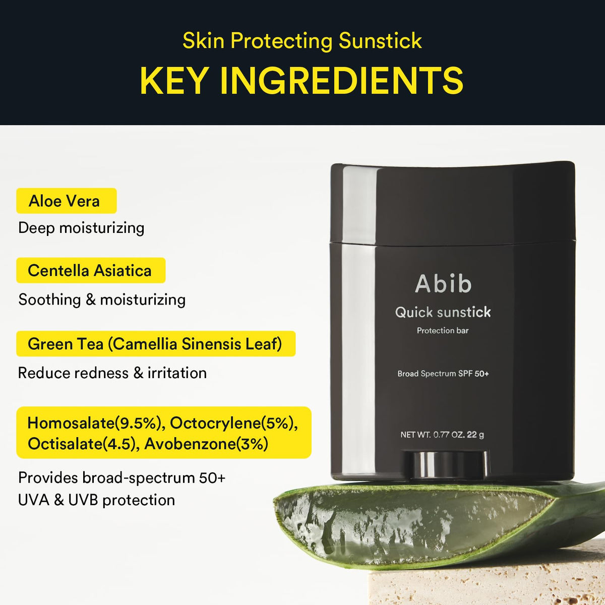 Abib Airy Quick Sunstick DUO SPF50 Broad Spectrum Semi Matte - Abib Official Imagery - 7