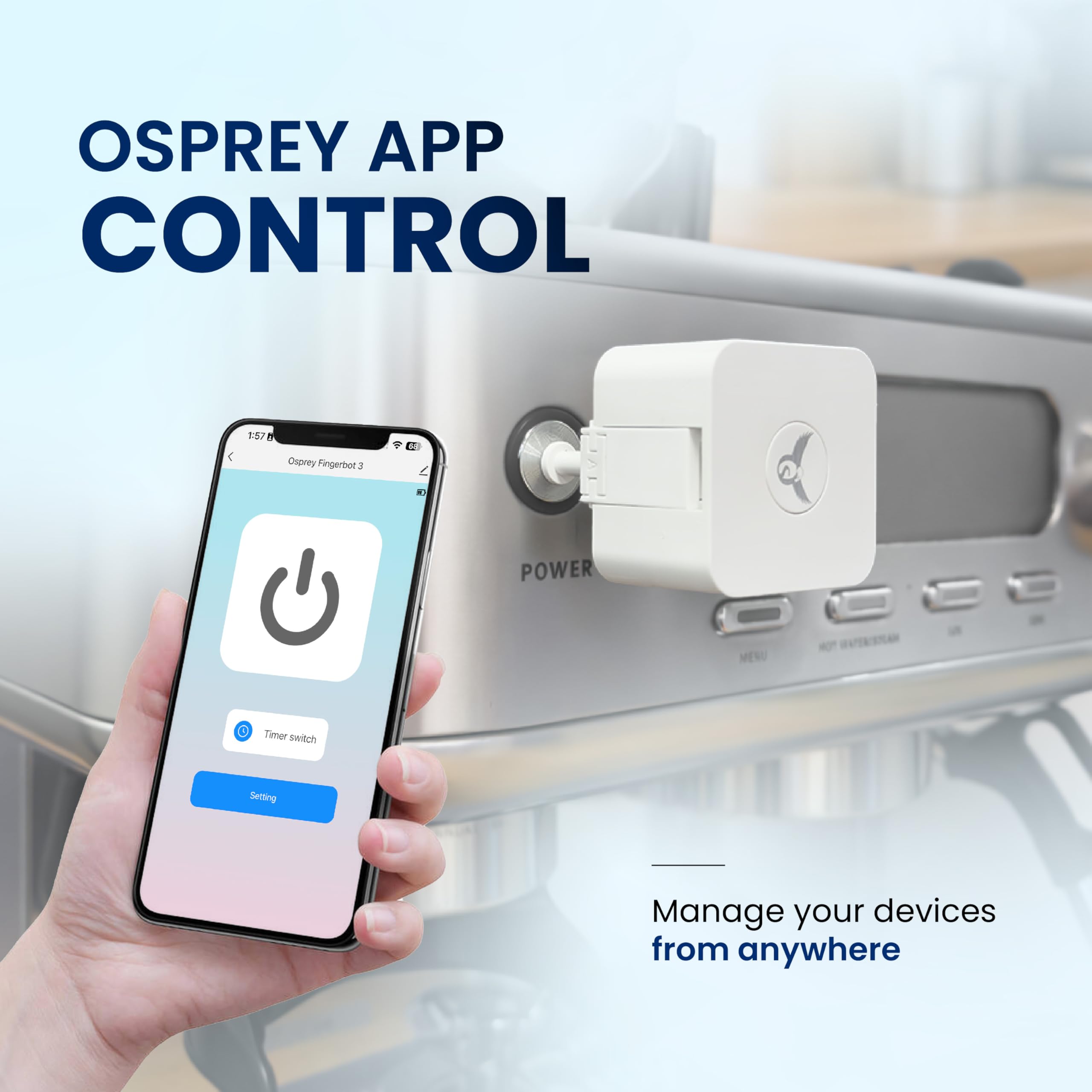 Osprey Life Smart Fingerbot Supports Toggle Button Rocker - flyingOsprey Official Imagery - 5