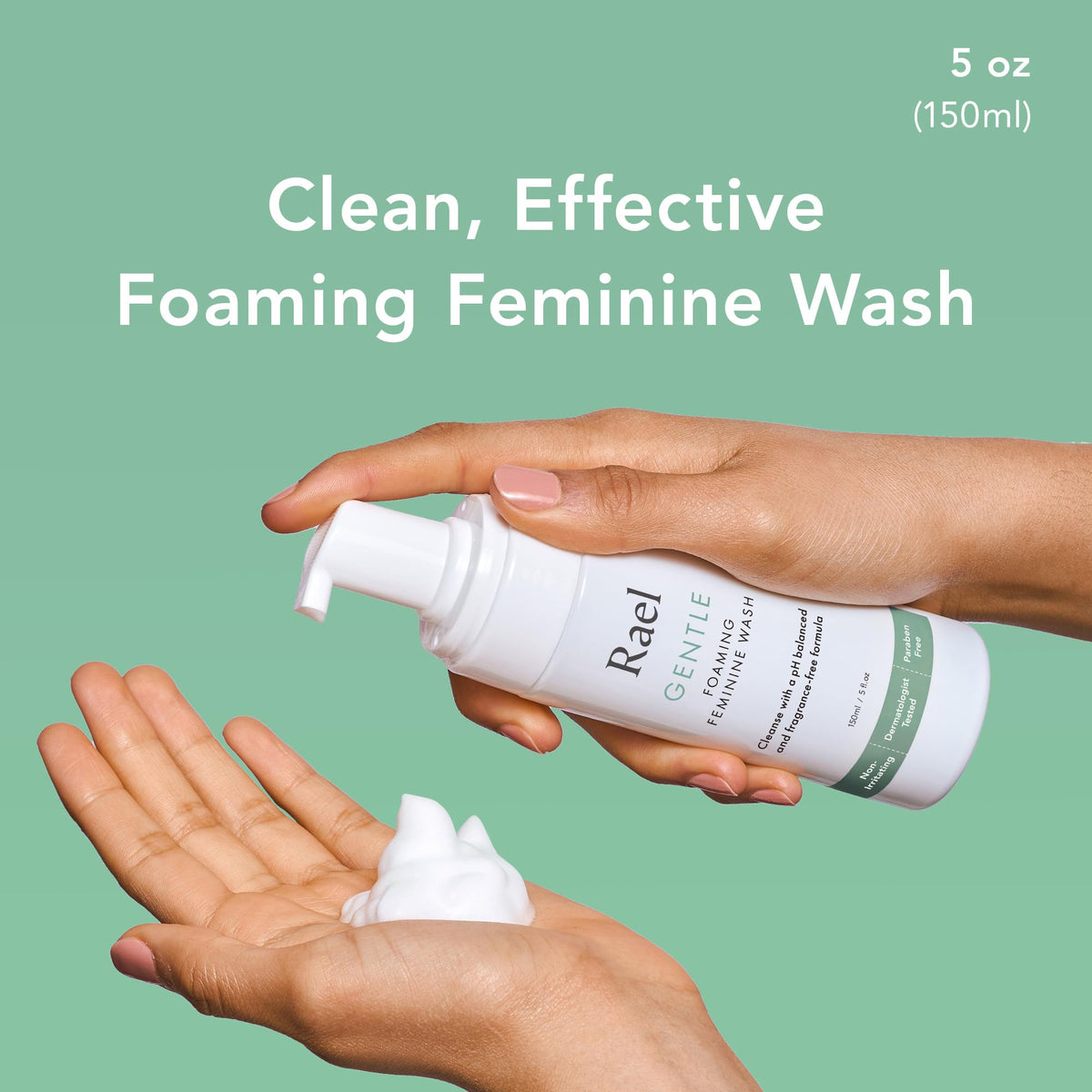 Rael Gentle Feminine Wash Foaming Cleanser for Intimate Care - Rael Official Imagery - 3